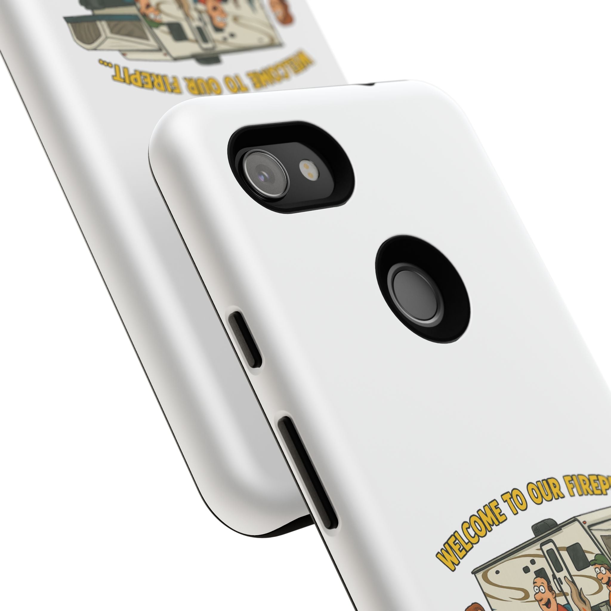 Camping Phone Case - Welcome to Our Firepit - Outdoor Gear, Gift for Campers, Adventure Accessory, Fun Camping Decor