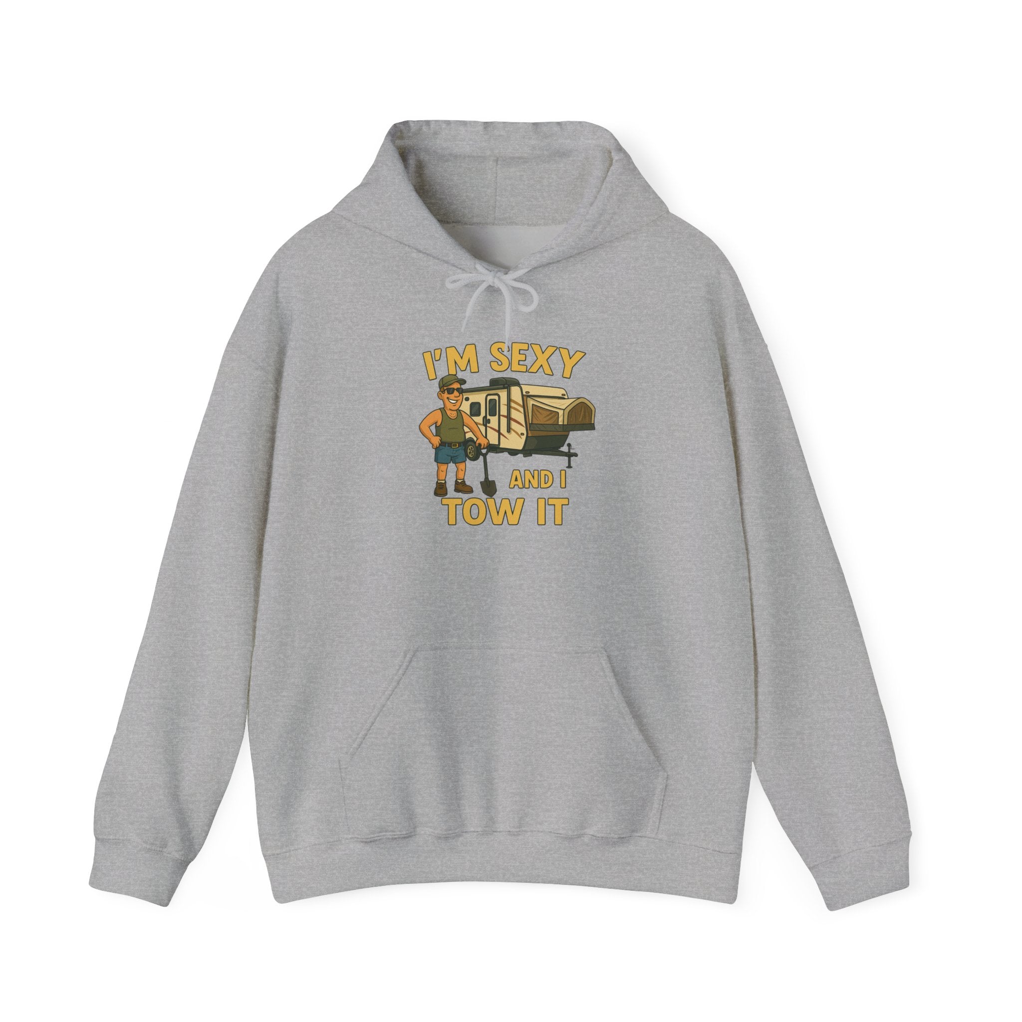 Funny Tow Truck Hoodie, Unisex Heavy Blend Sweatshirt, Gifts for Towing Enthusiasts, Quirky Casual Wear, Humor Apparel, Birthday Gift