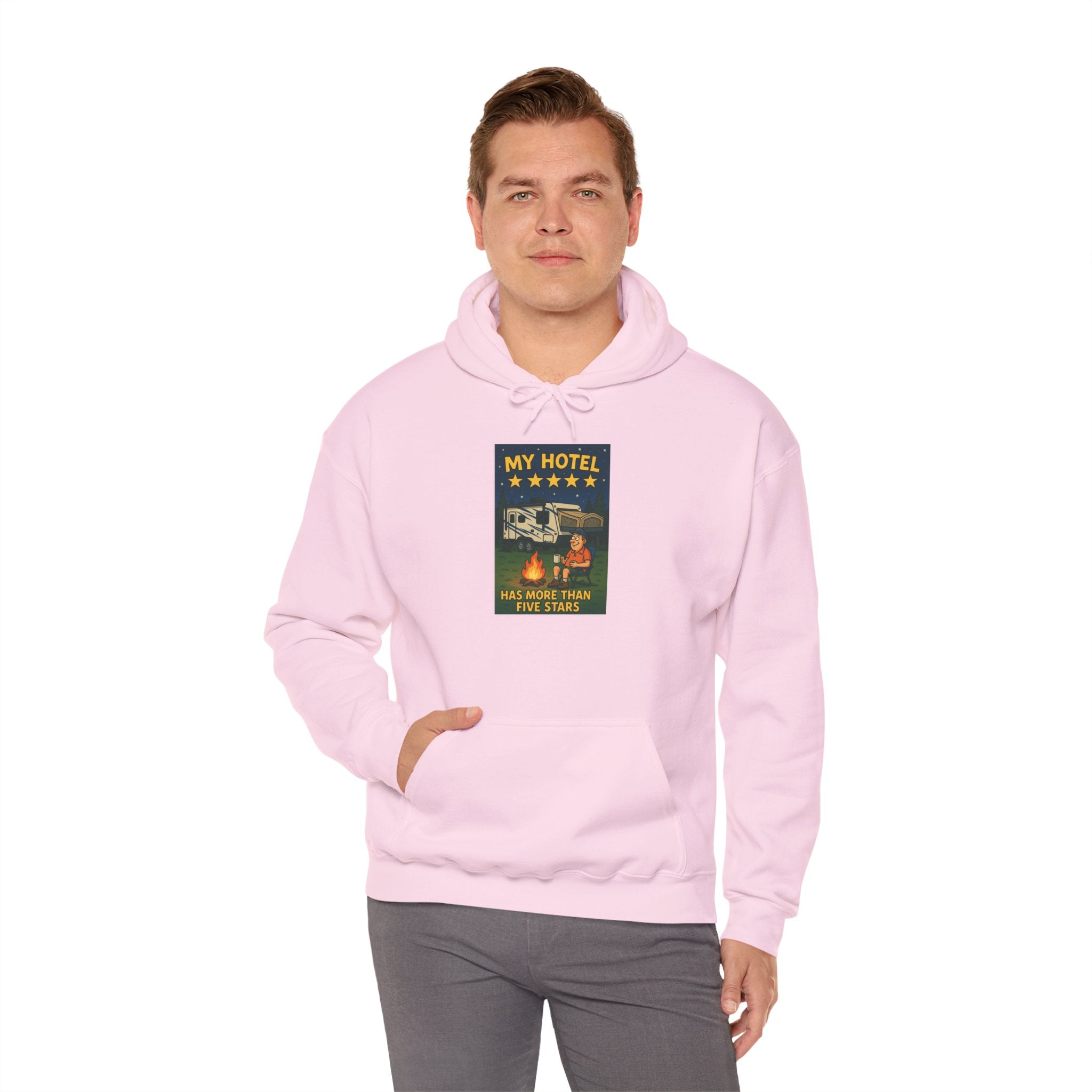 Cozy Camping Hoodie - My Hotel, Outdoor Adventure Apparel, Travel Gift, Nature Lovers Sweatshirt, Camping Gear