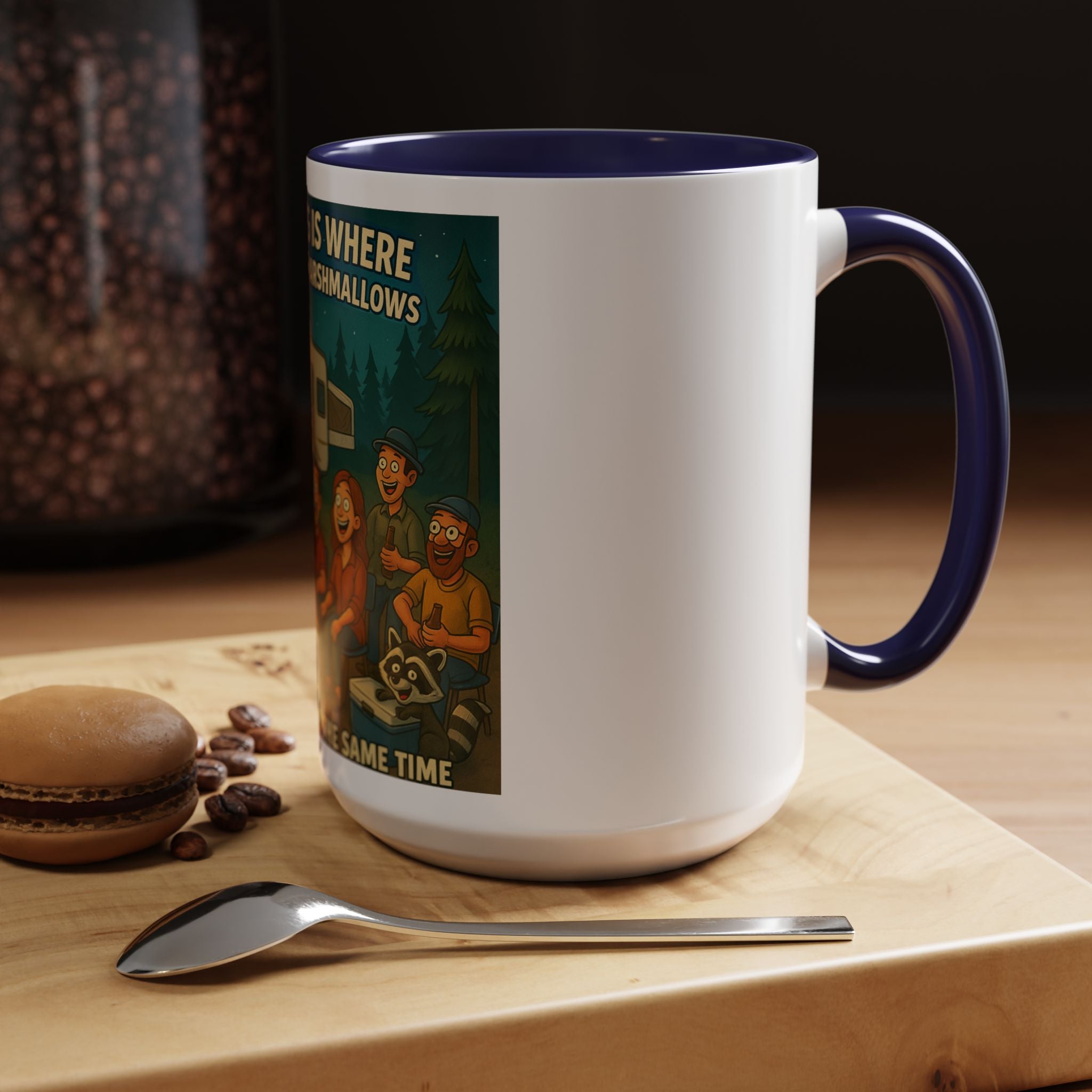 Camping Adventure Coffee Mug, Funny Mug for Campers, Get Toasted at the Same Time, Outdoor Gift, Nature Lover, Camping Decor