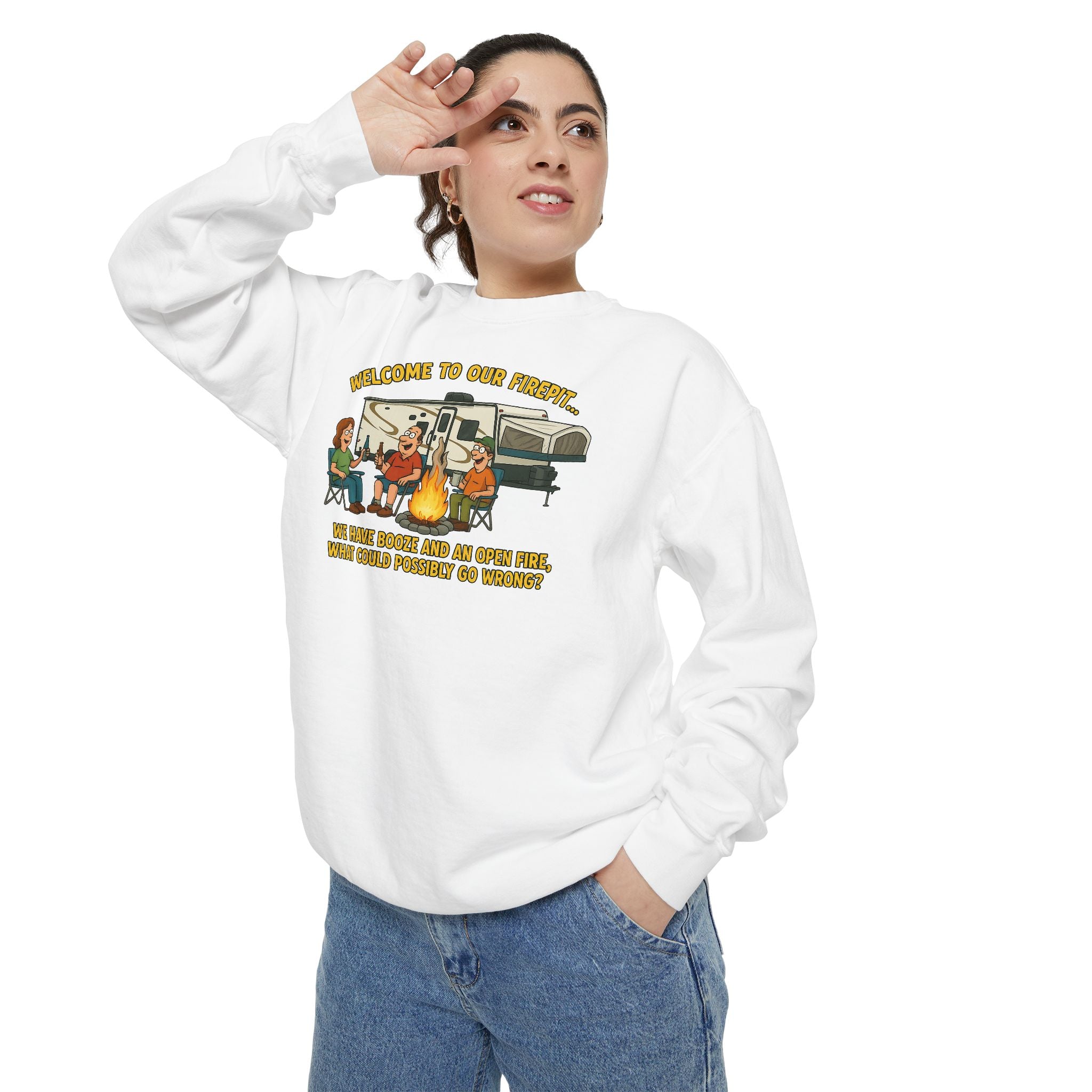 Welcome to Our Family Sweatshirt, Cozy Unisex Top, Family Gathering Apparel, Fun Gift for Friends, Casual Wear for All Occasions