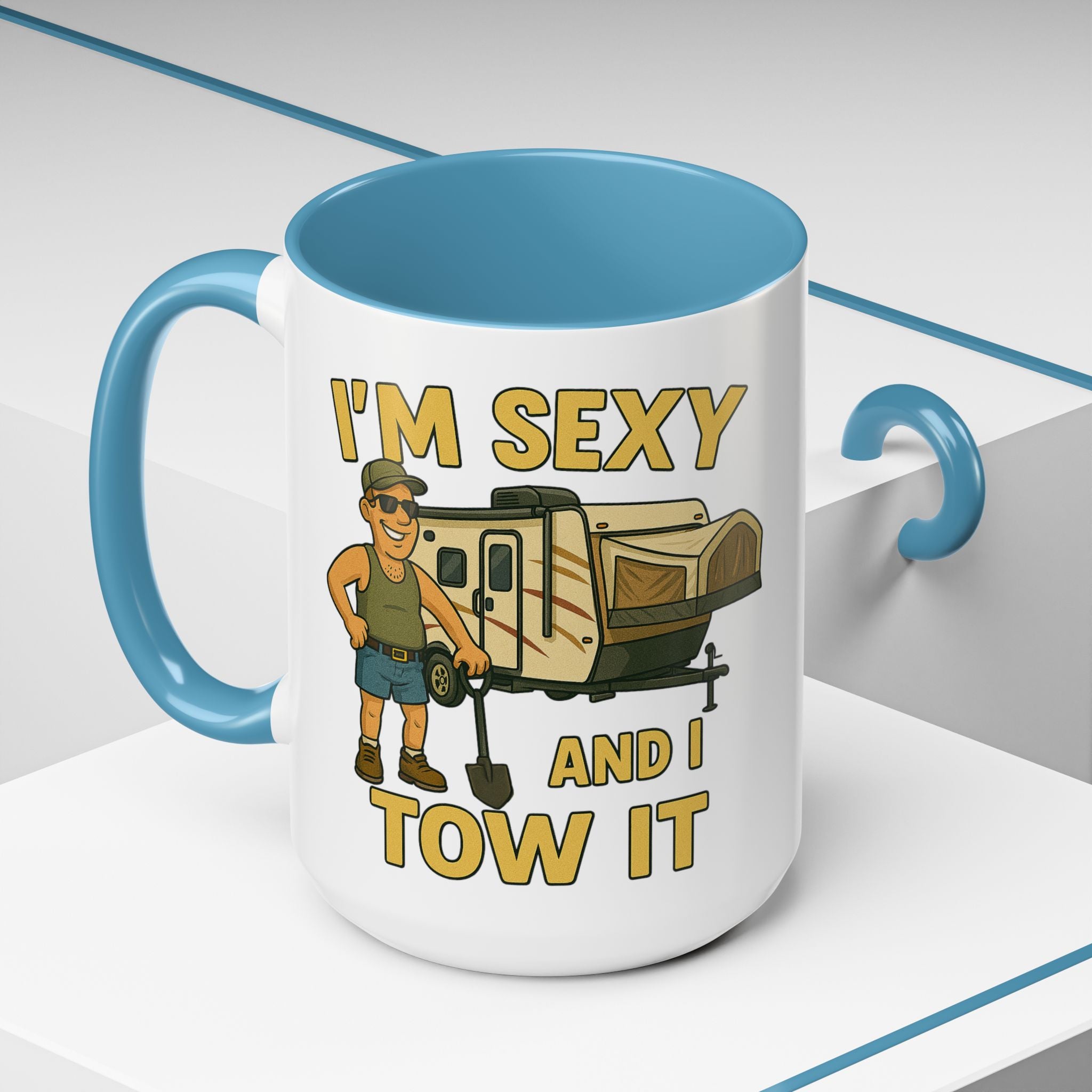 Playful Camping Mug, Funny Coffee Cup, Camper Gift, RV Lover's Accessory, Outdoor Adventure Mug