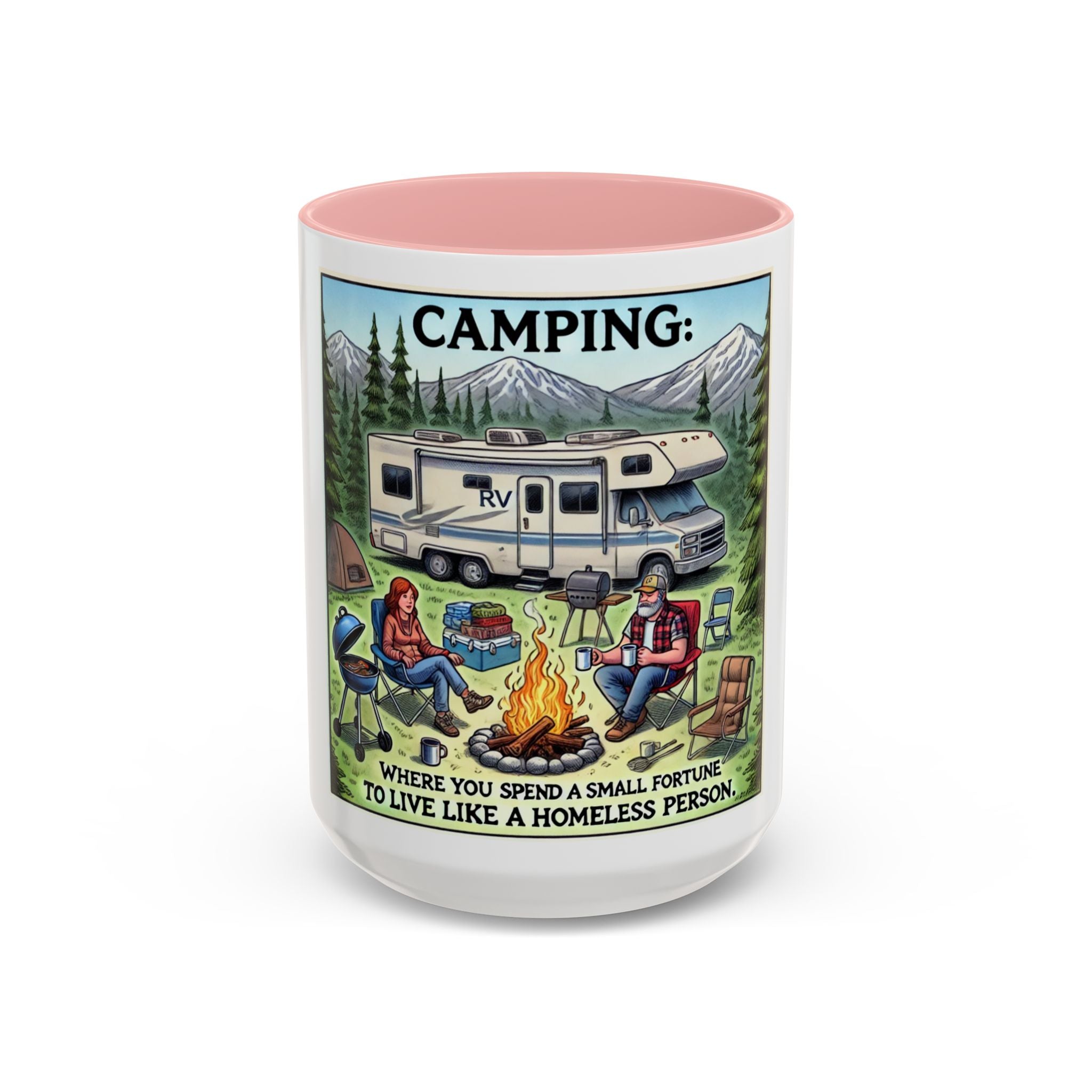 Mug - Camping Where You Spend a Small Fortune Coffee Mug (11, 15oz)