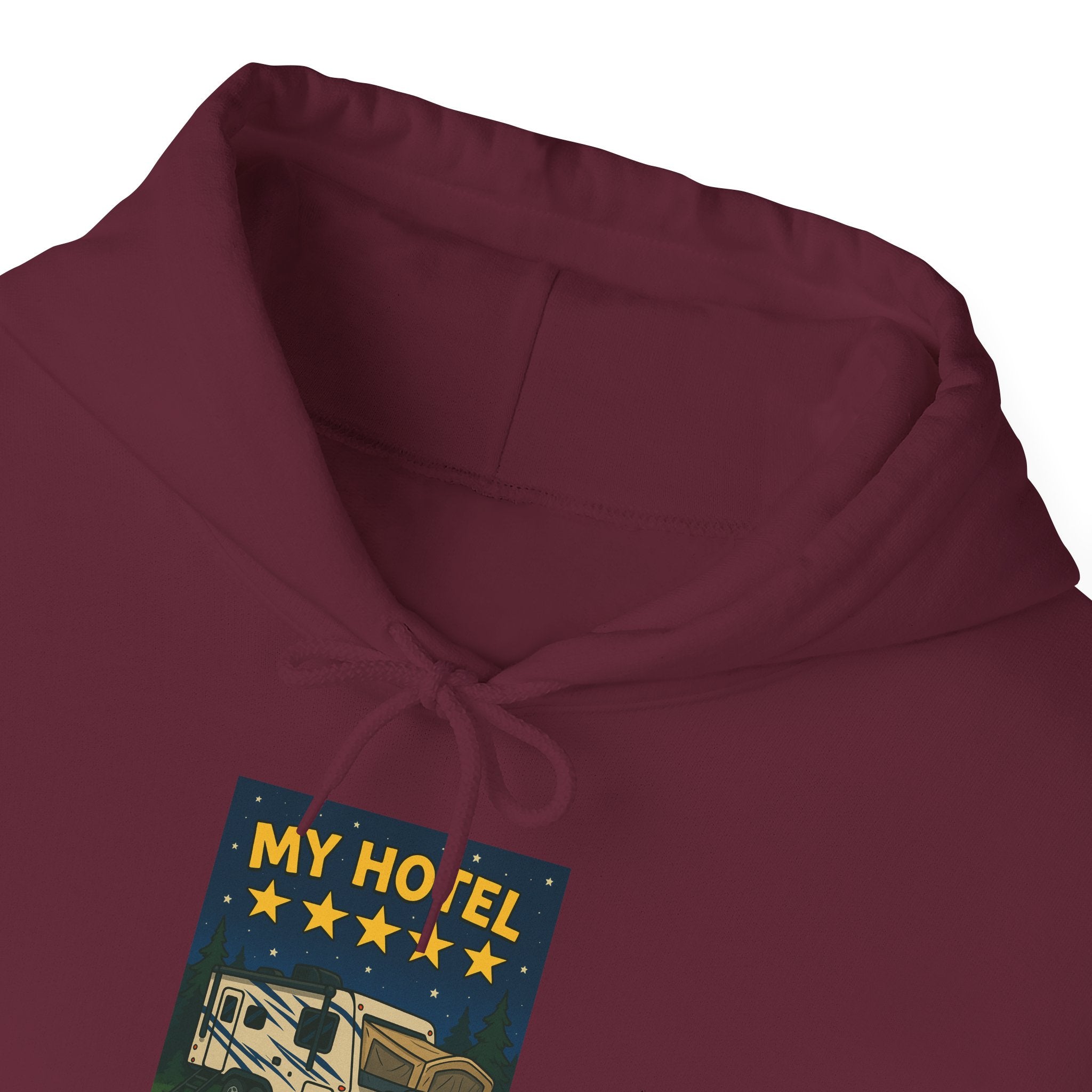 Cozy Camping Hoodie - My Hotel, Outdoor Adventure Apparel, Travel Gift, Nature Lovers Sweatshirt, Camping Gear