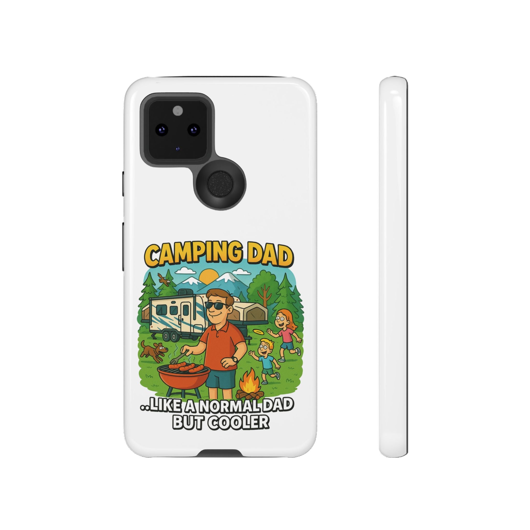 Camping Dad Phone Case - Unique Tough Cover for Outdoor Dads