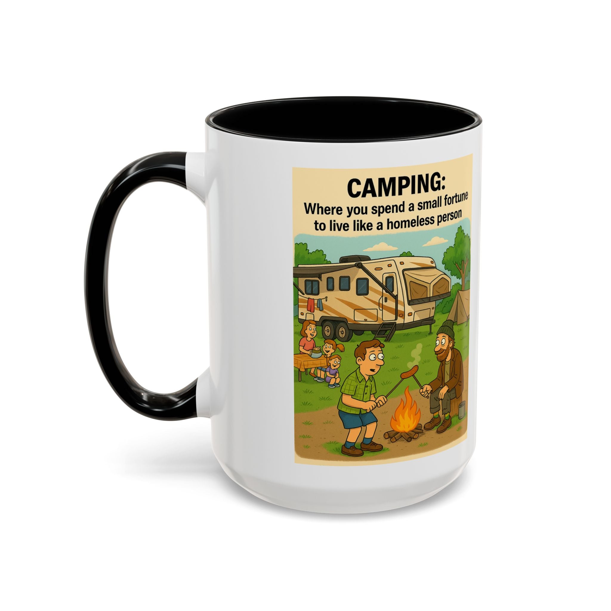Camping Humor Coffee Mug, Hilarious Campfire Gift, Funny Mug for Outdoors Lovers, Adventure Lover's Coffee Cup, Unique Camping Present