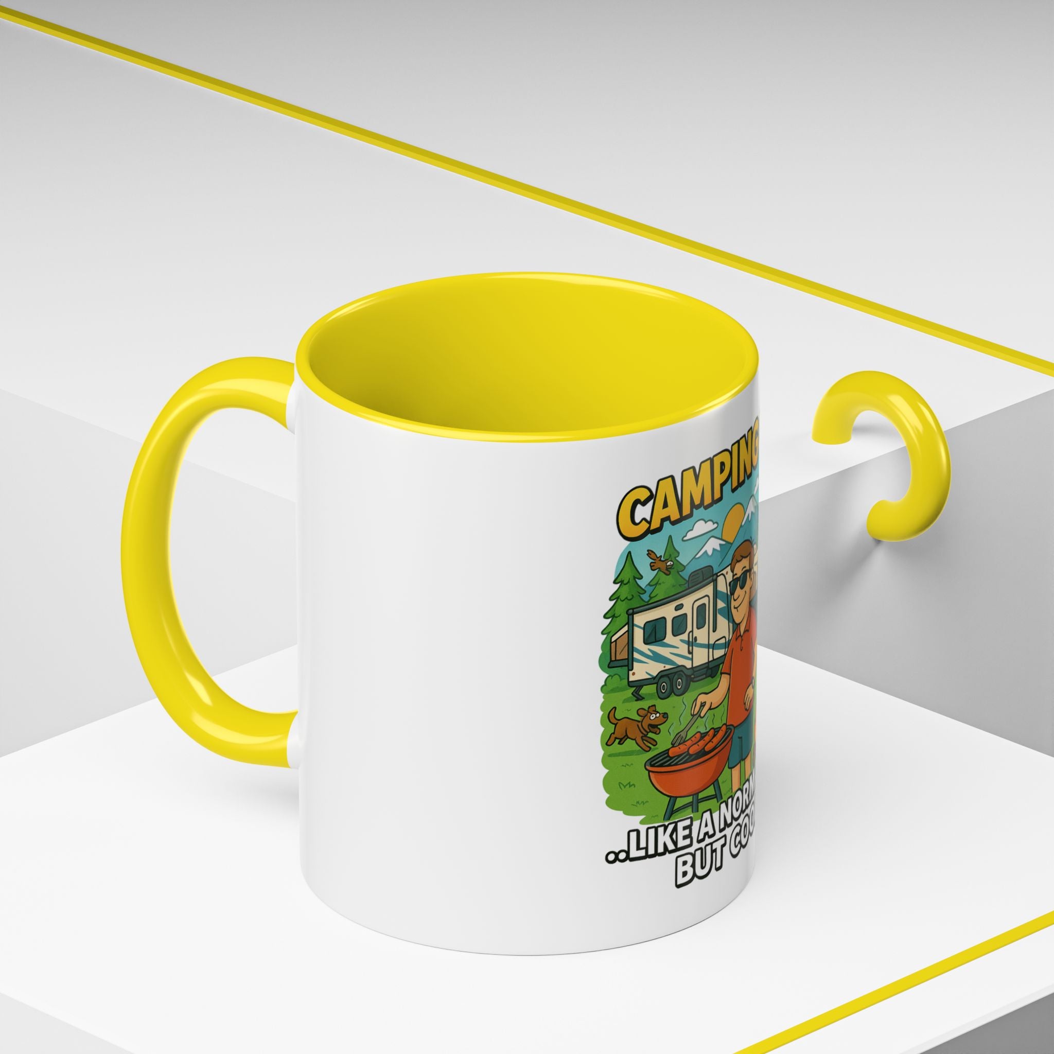 Cool Camping Dad Coffee Mug - Fun Outdoor Adventure Gift