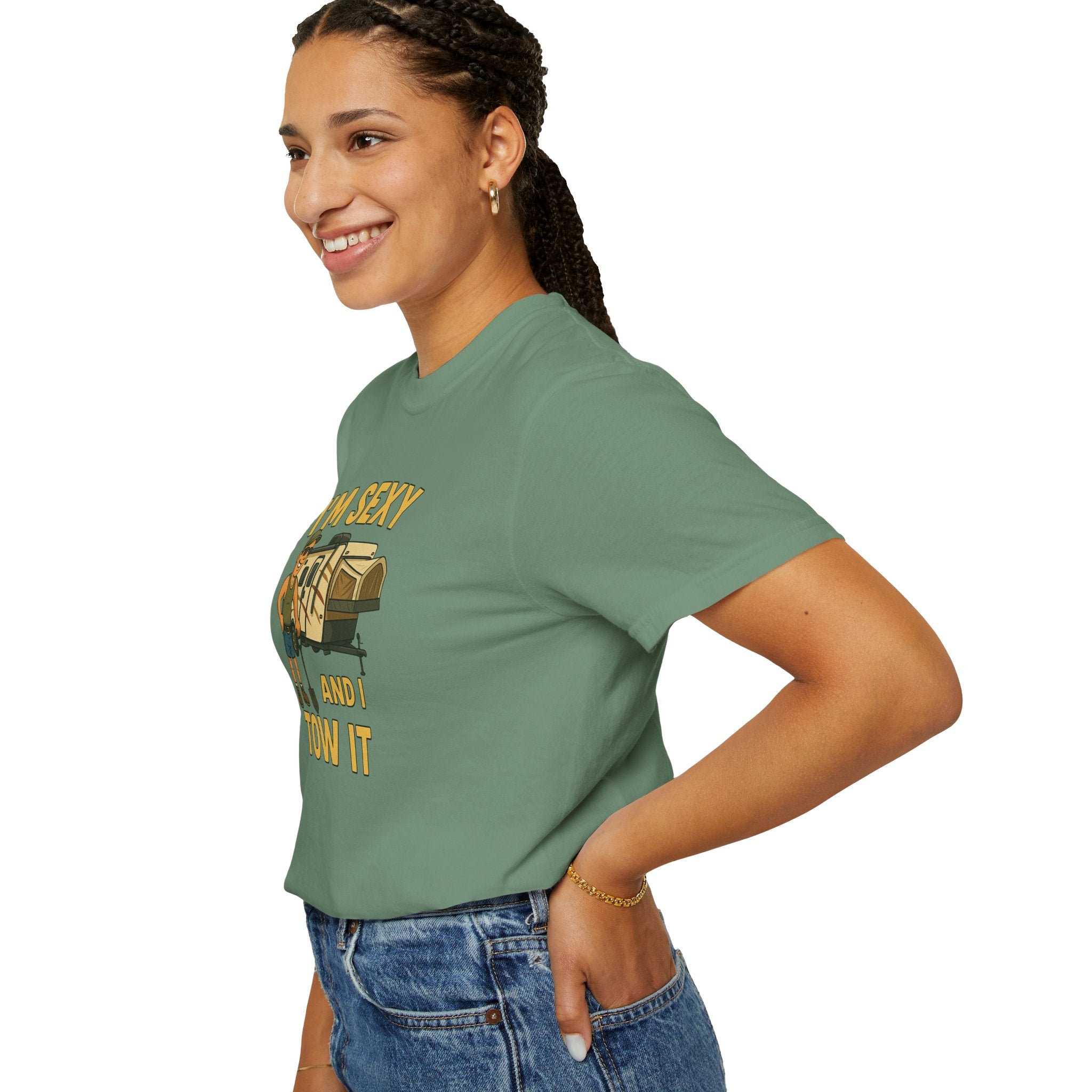 Playful Camping T-Shirt, I'm Sexy and I Tow It Tee, Unisex Outdoor Shirt, Funny Gift for RV Lovers, Travel T-Shirt, Casual Summer Wear
