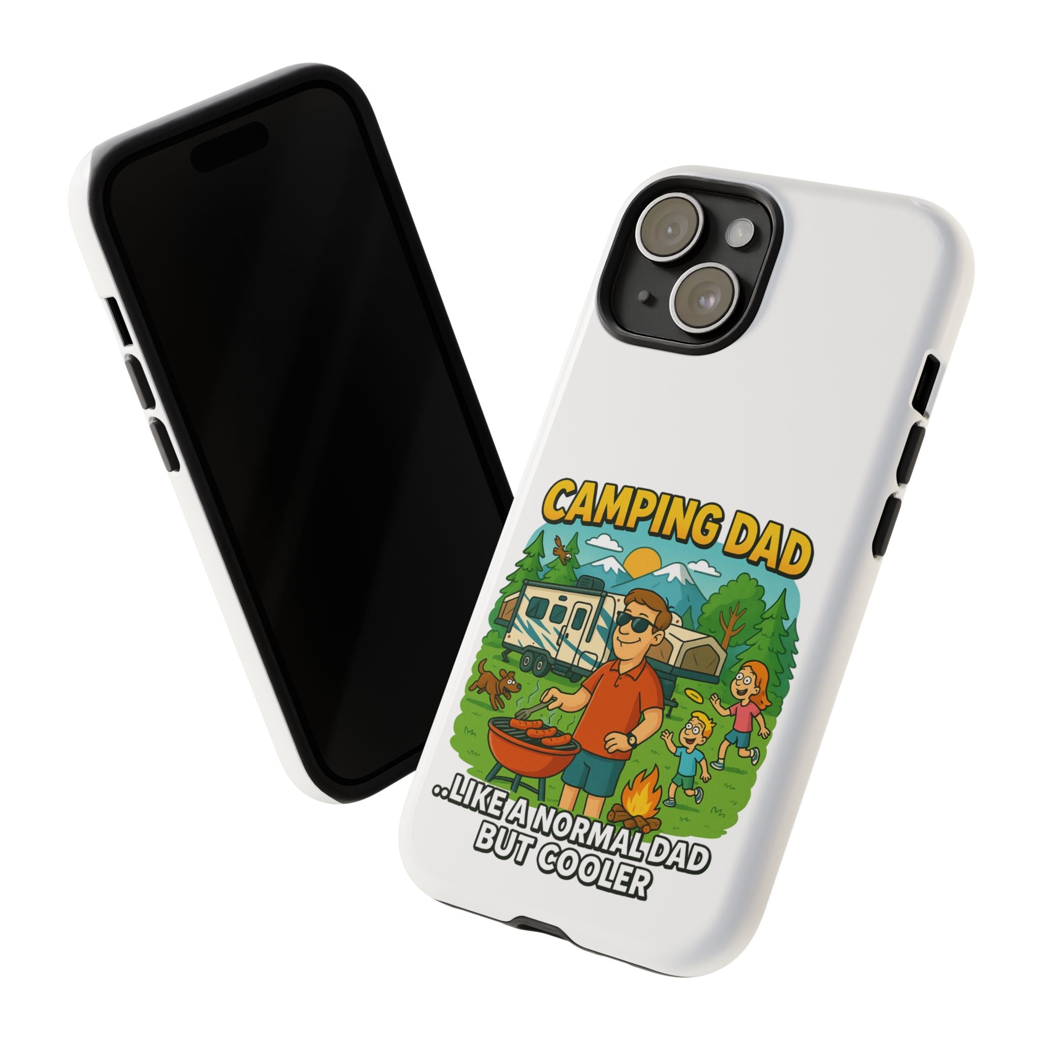 Camping Dad Phone Case - Unique Tough Cover for Outdoor Dads