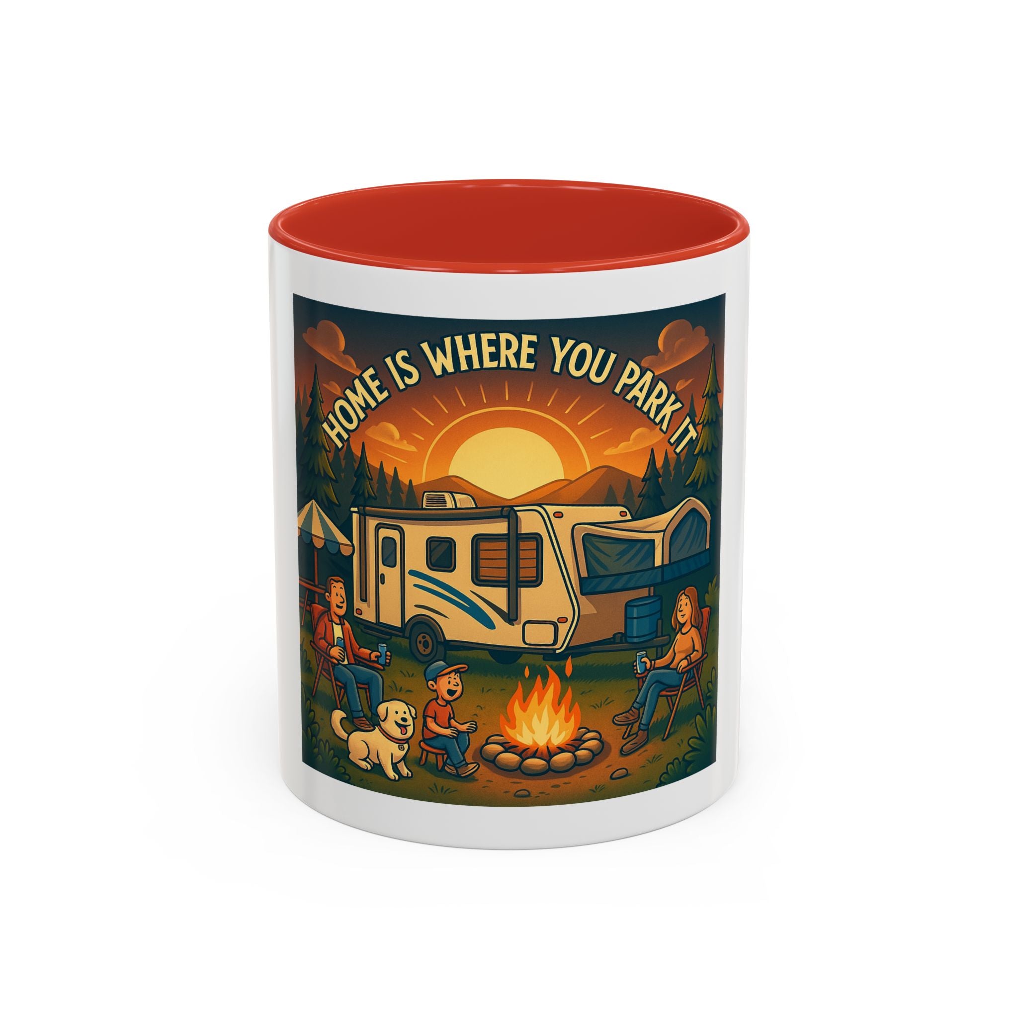Camping Coffee Mug, Home is Where You Park It, RV Life Mug, Adventure Gift, Outdoor Enthusiast Drinkware
