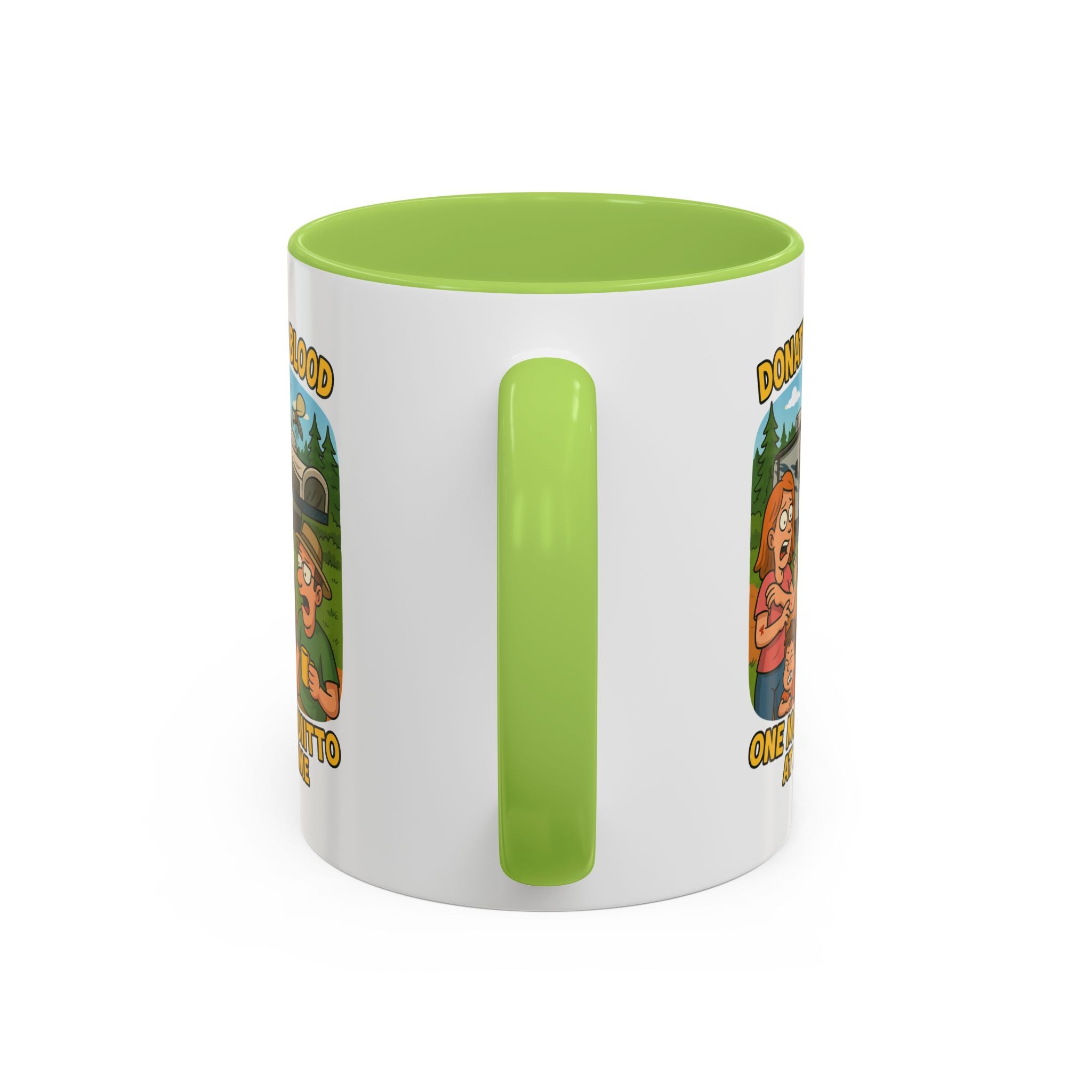 Donating Blood Coffee Mug with Fun Cartoon Design, Unique Gift for Nurses, Healthcare Workers, Humorous Office Mug, Blood Donation Awareness
