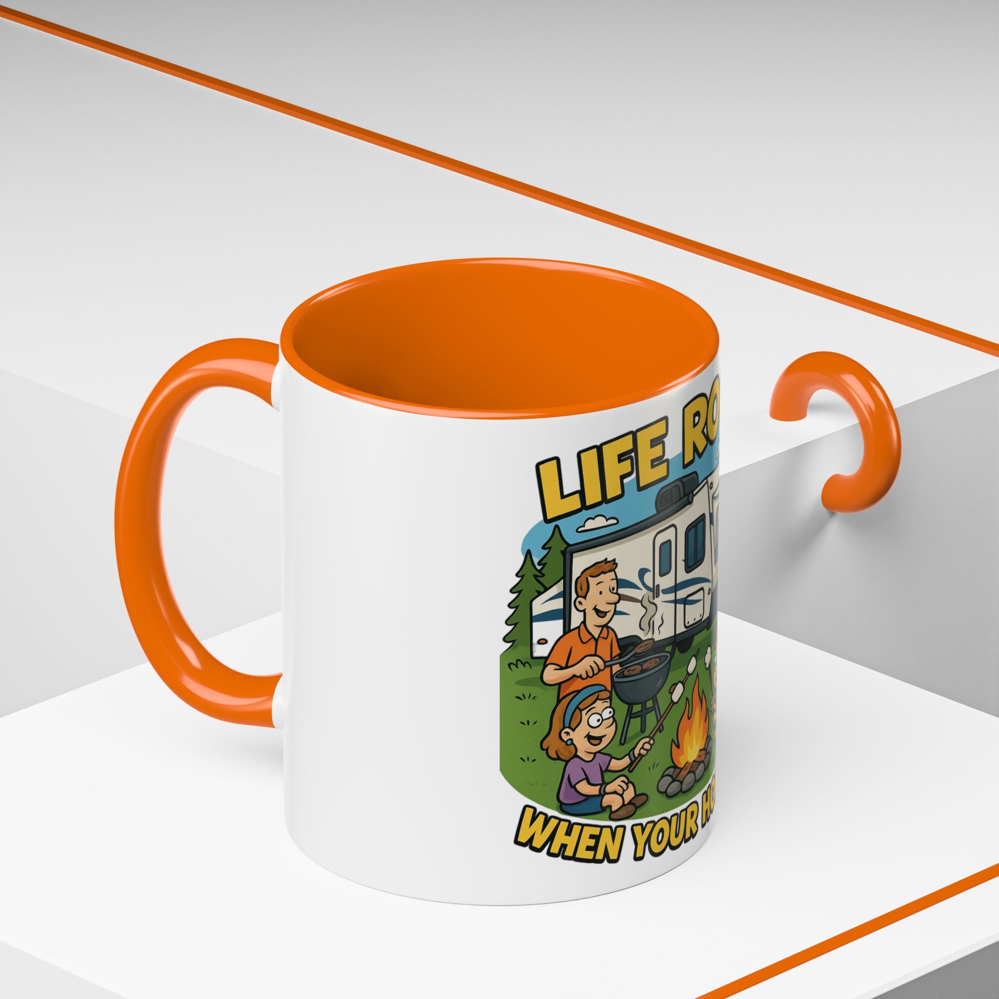 Camping Life Coffee Mug - Adventure Lover Gift, RV Travel Mug, Cozy Campfire Vibes, Perfect for Outdoor Enthusiasts, Gift for Dad