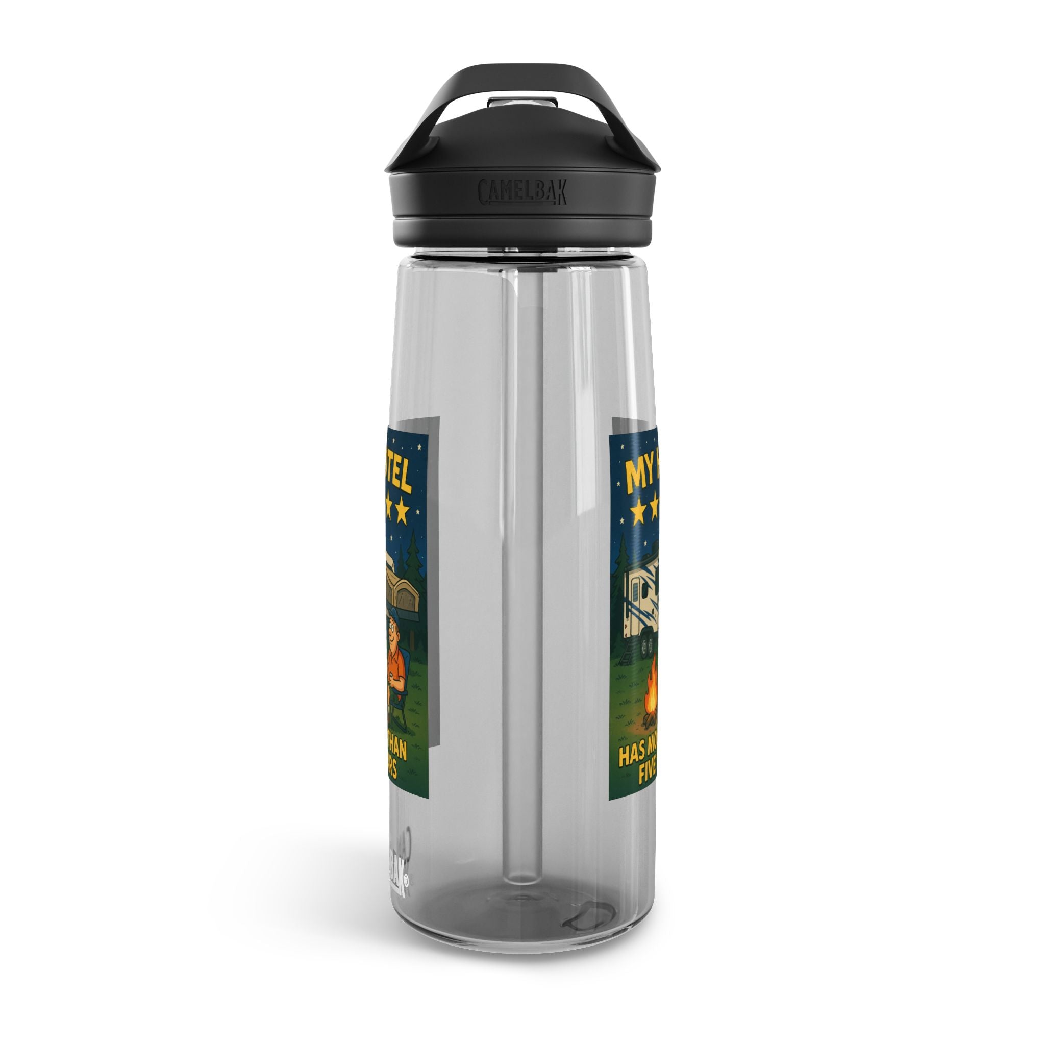 Camping Water Bottle with Inspirational Camping Quote, 20oz|25oz Camp Flask, Outdoor Gear, Travel Mug, Hiking Bottle, Adventure Gift