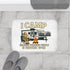 Funny Camping Bath Mat - "I Camp Because Punching People is Frowned Upon"