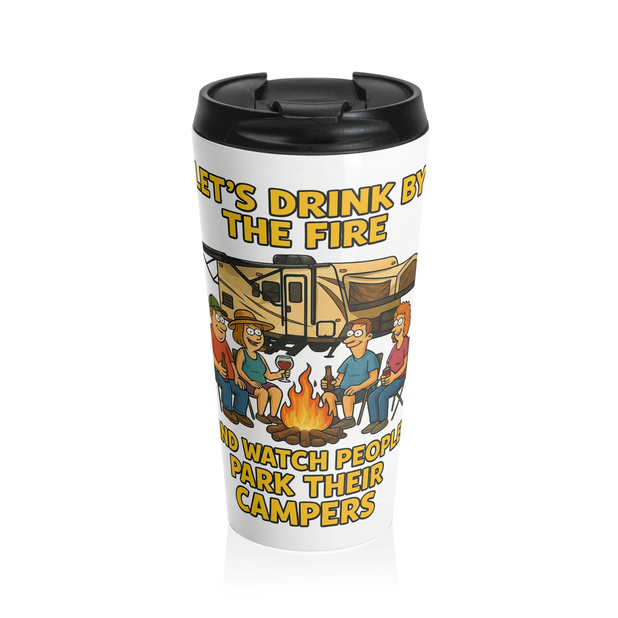 Campfire Travel Mug | Perfect for Camping, Travel, Outdoor Adventures, Gifting, Coffee Lovers, Festivals