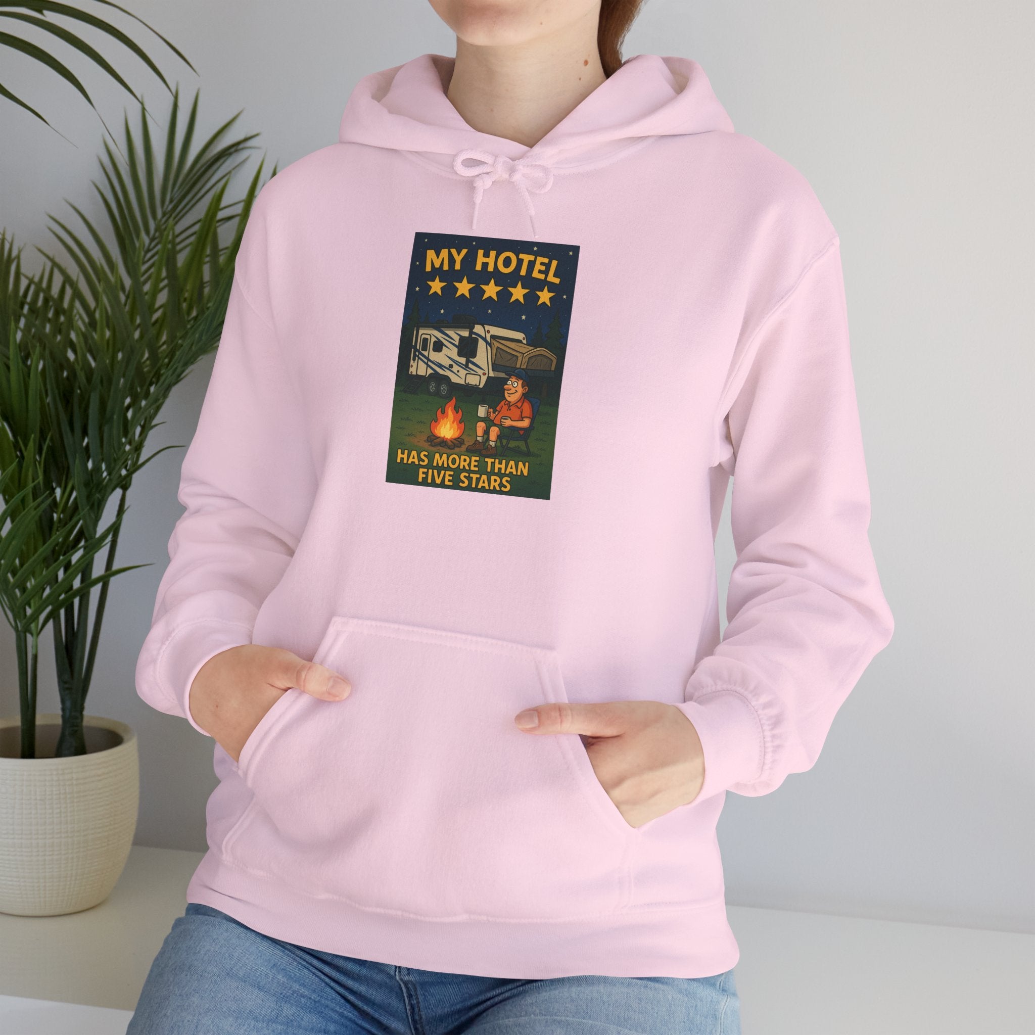 Cozy Camping Hoodie - My Hotel, Outdoor Adventure Apparel, Travel Gift, Nature Lovers Sweatshirt, Camping Gear