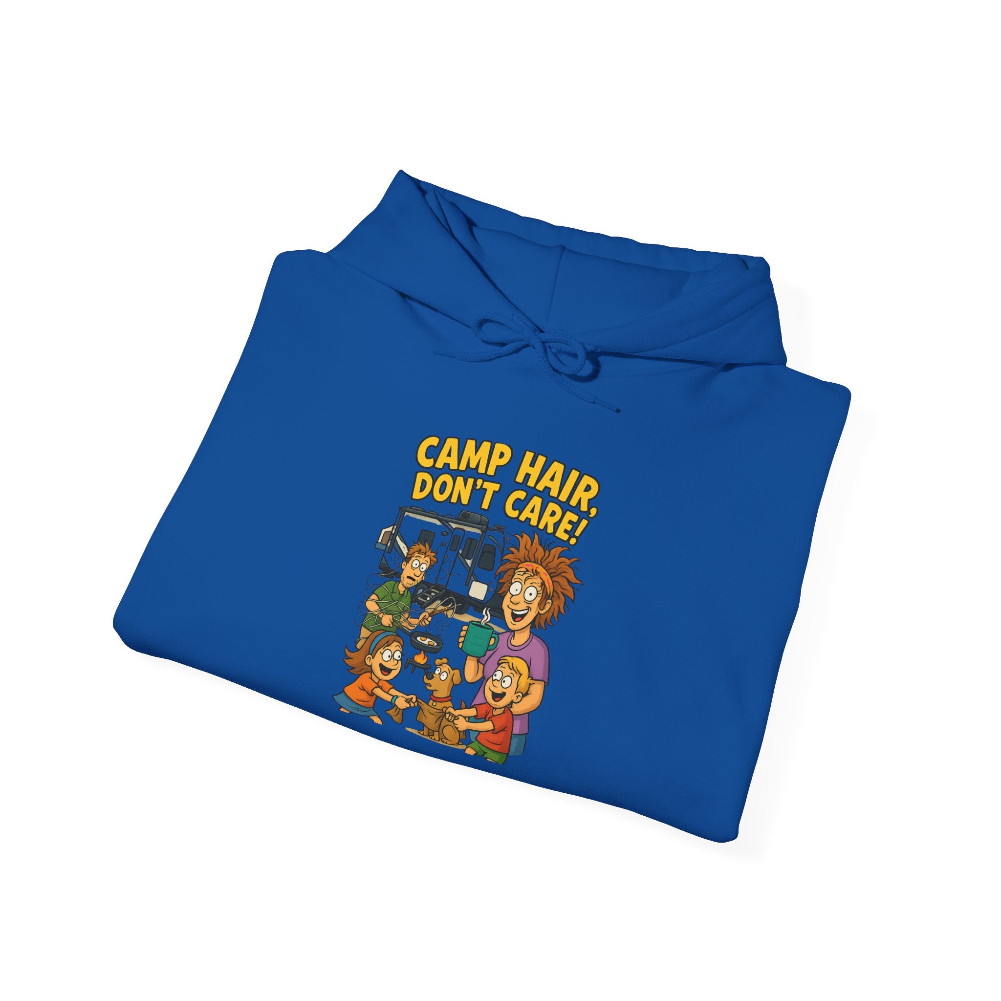 Camp Vibes Unisex Hooded Sweatshirt - Cozy, Funny Gift, Summer Nights, Outdoor Adventure, Camping Apparel