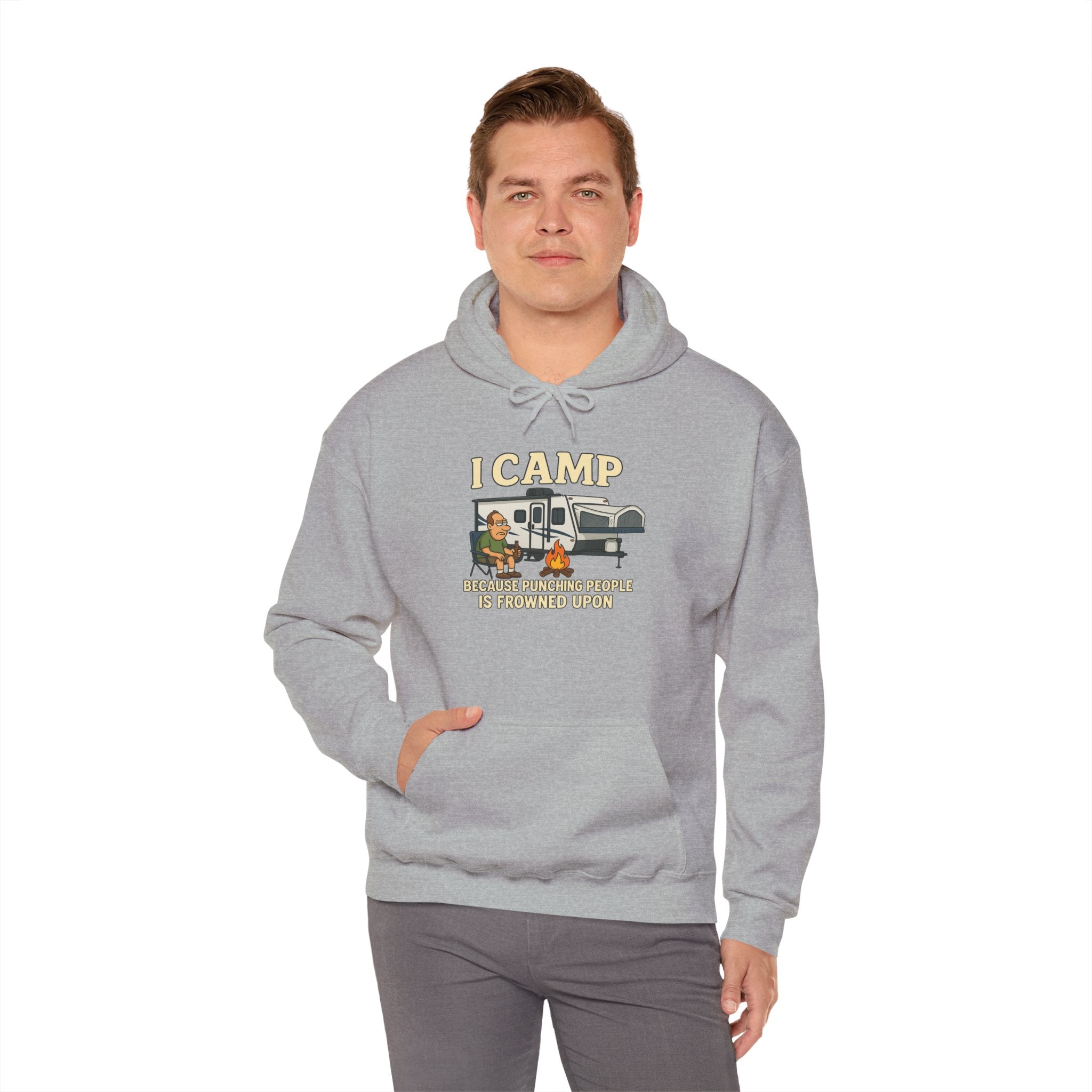 I Camp Unisex Heavy Blend™ Hoodie - Perfect for Outdoor Lovers