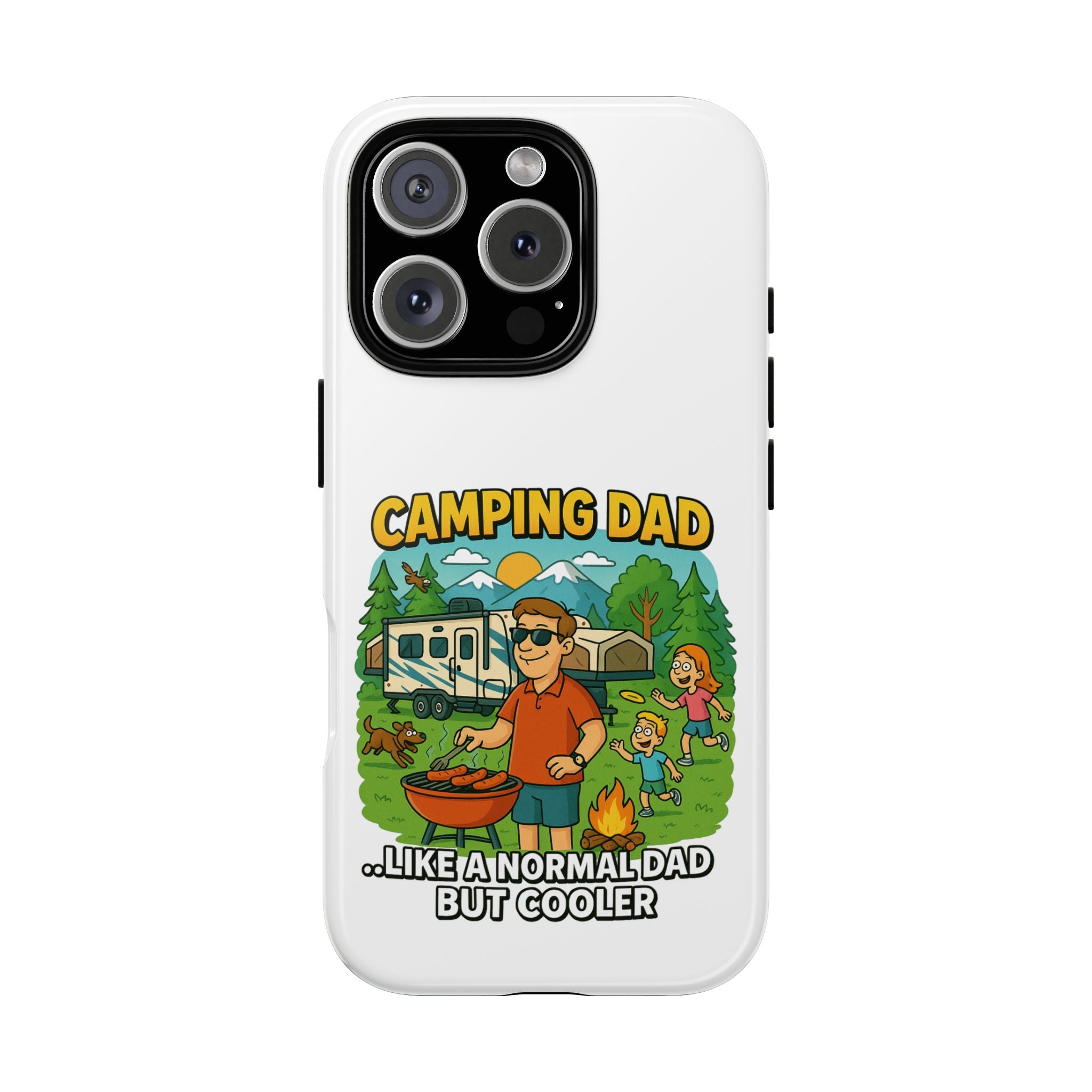 Camping Dad Phone Case - Unique Tough Cover for Outdoor Dads