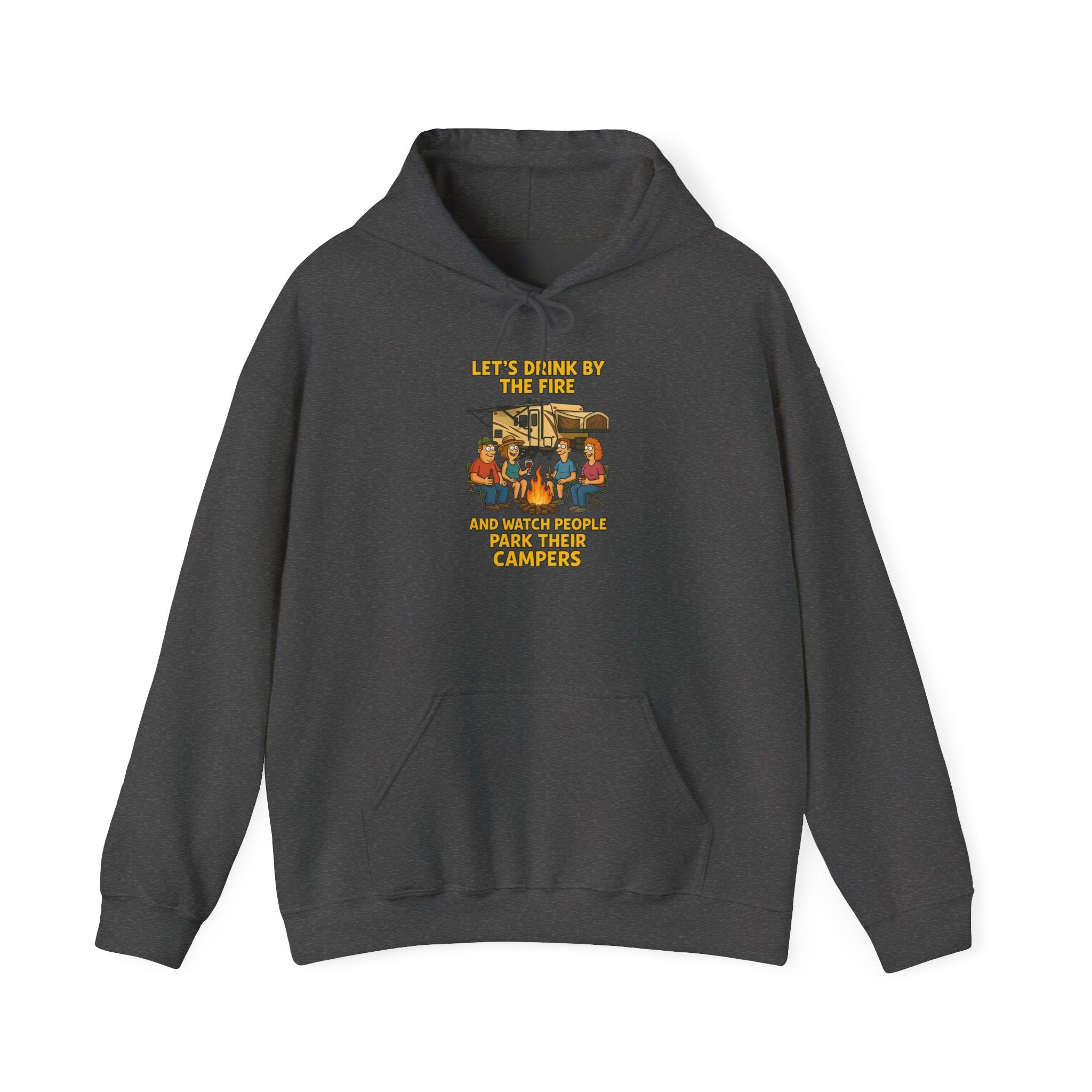 Cozy Family Gathering Hoodie - Let's Make Memories by the Fire, Family, Friends, Campfire, Gift, Holiday