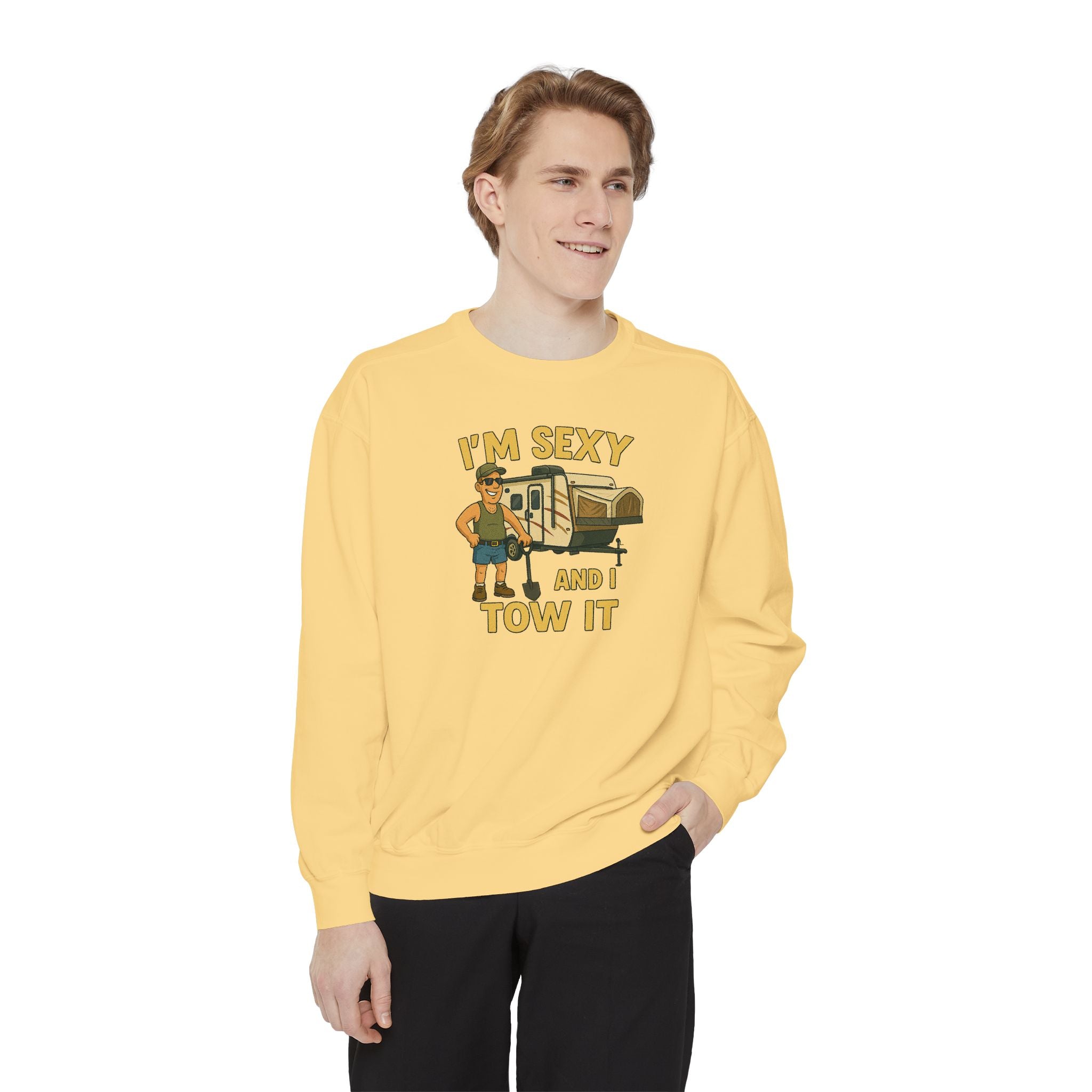 Funny Tow Truck Sweatshirt, Unisex Garment-Dyed Pullover, Casual Gift for Drivers, Trucking Humor Apparel, Cozy Fall Outfit, Perfect [...]