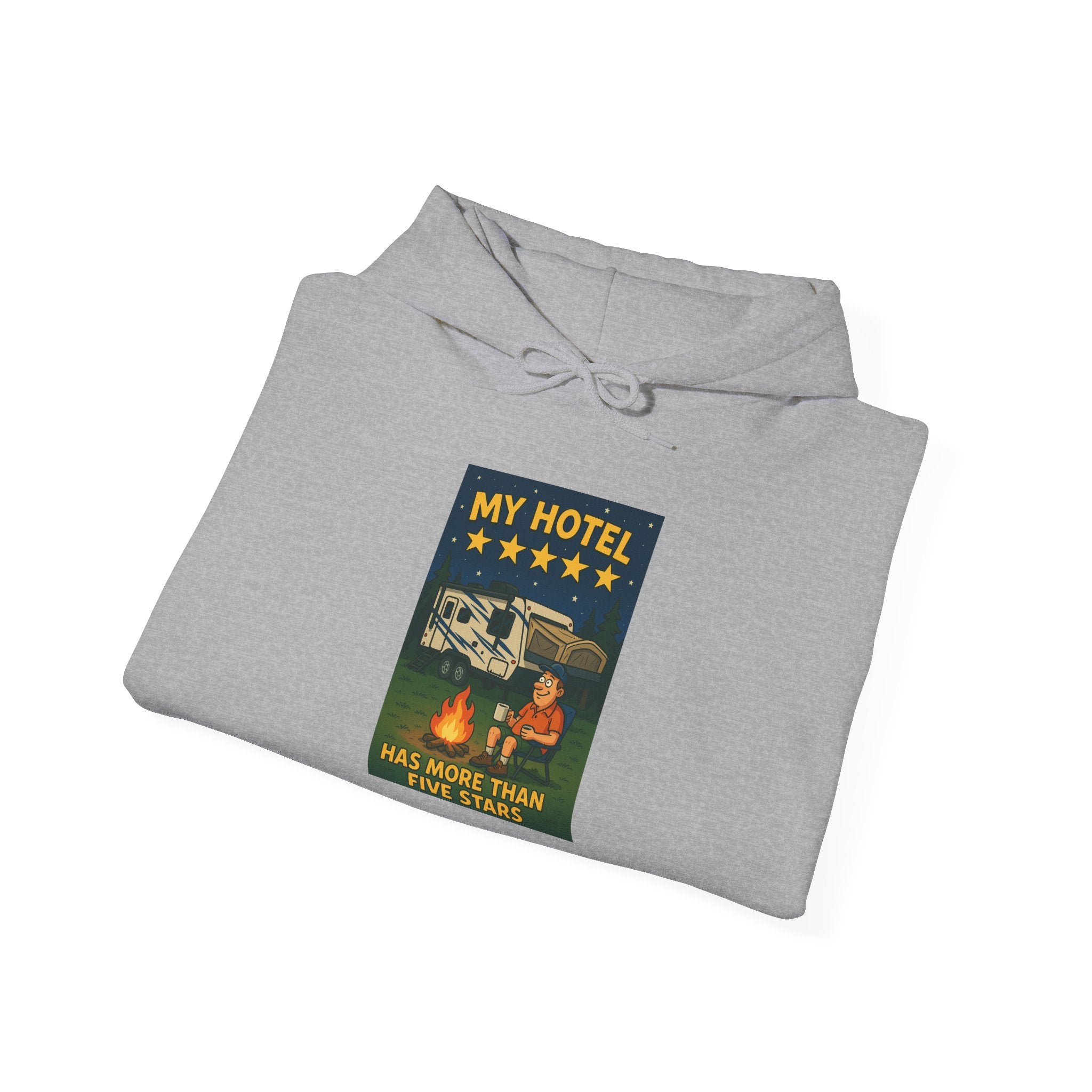 Cozy Camping Hoodie - My Hotel, Outdoor Adventure Apparel, Travel Gift, Nature Lovers Sweatshirt, Camping Gear