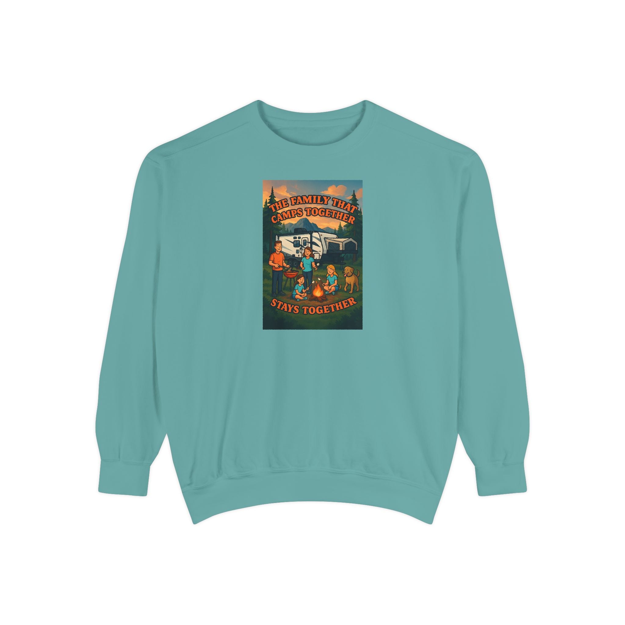 Cozy Unisex Garment-Dyed Sweatshirt with Retro Design, Perfect for Relaxing, Gift for Friends, Casual Wear, Fall Fashion, Warm Layer