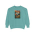 Cozy Unisex Garment-Dyed Sweatshirt with Retro Design, Perfect for Relaxing, Gift for Friends, Casual Wear, Fall Fashion, Warm Layer