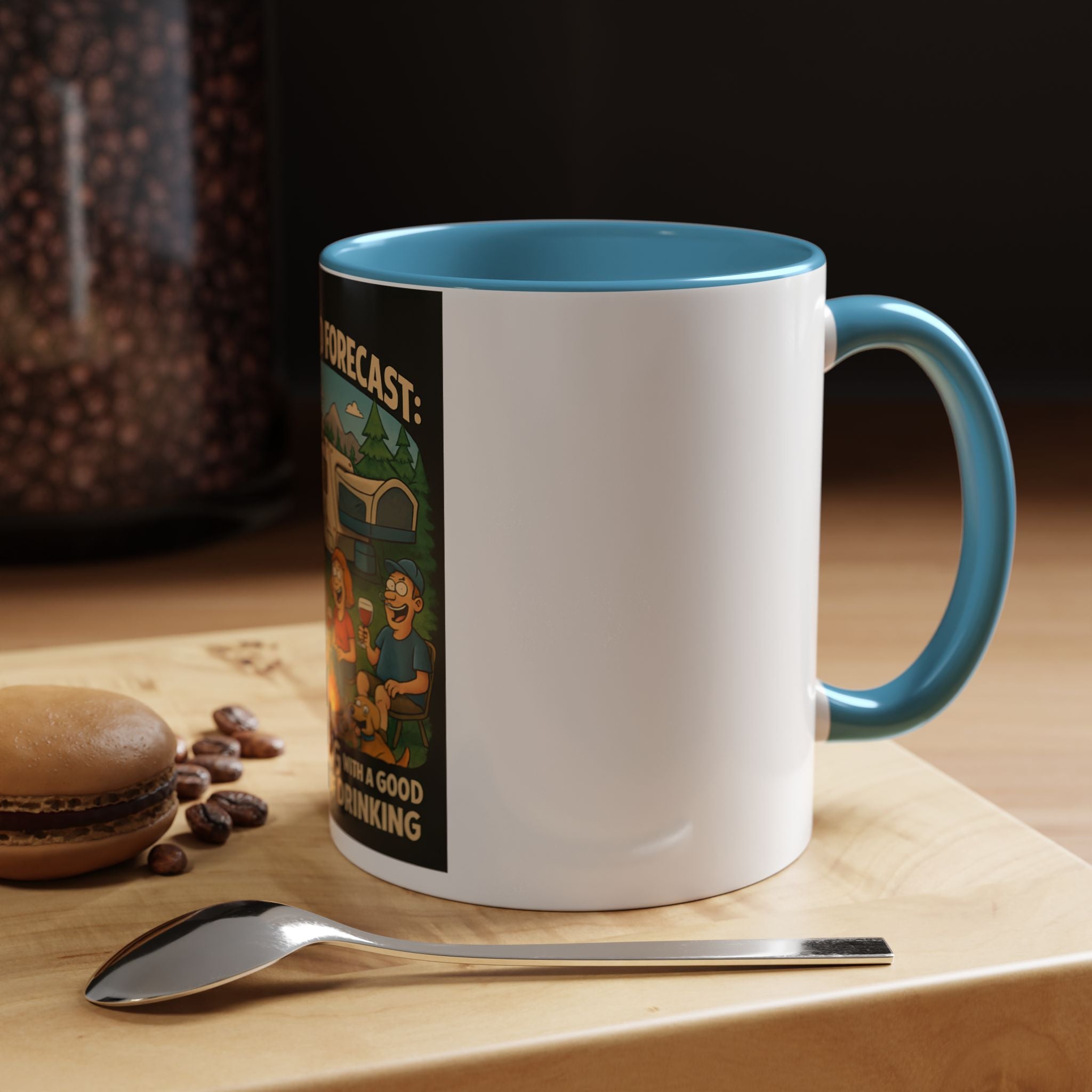 Camping Forecast Coffee Mug | Outdoor Adventure Gift | Funny Camper Mug | Gift for Campers | Camping Enthusiast Decor