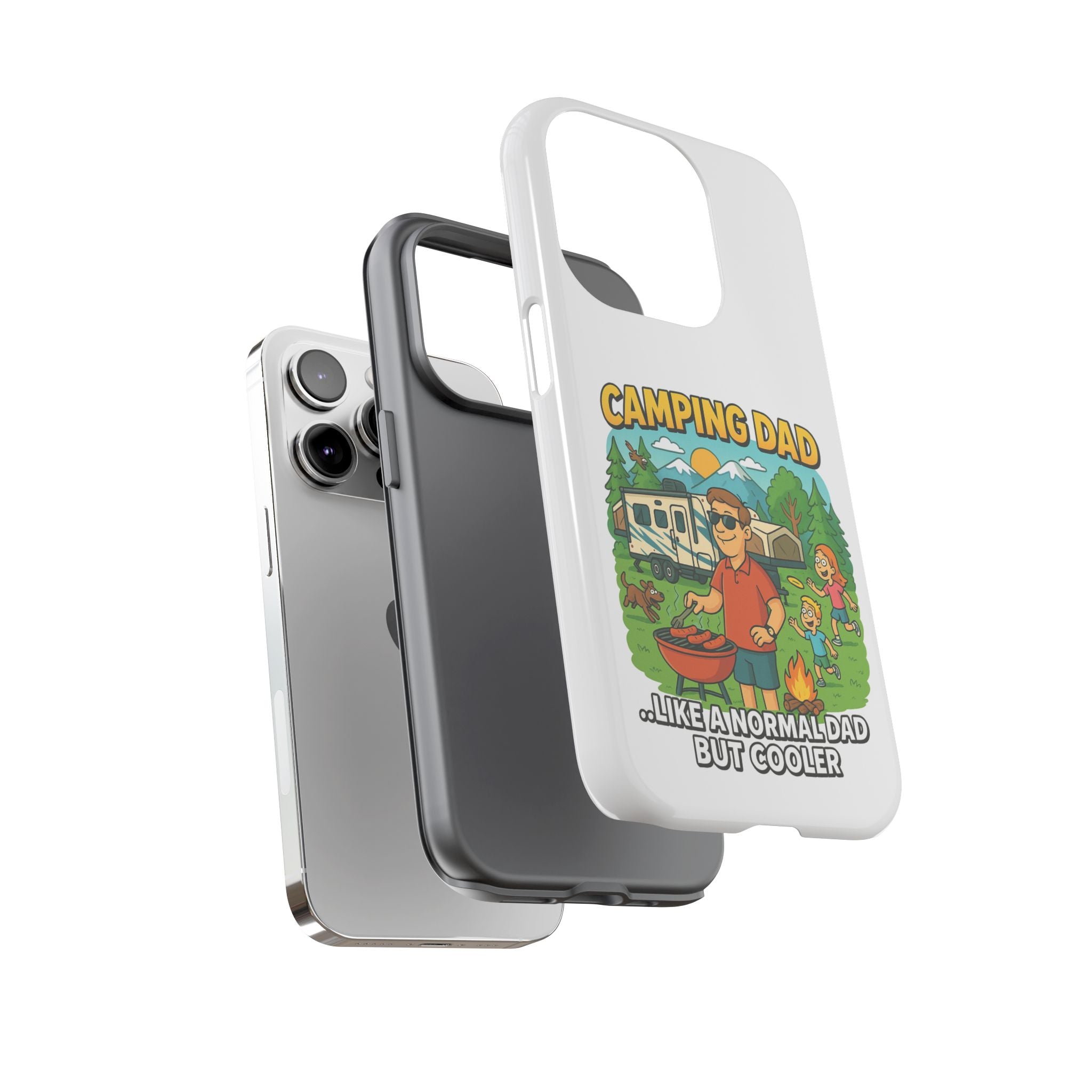 Camping Dad Phone Case - Unique Tough Cover for Outdoor Dads