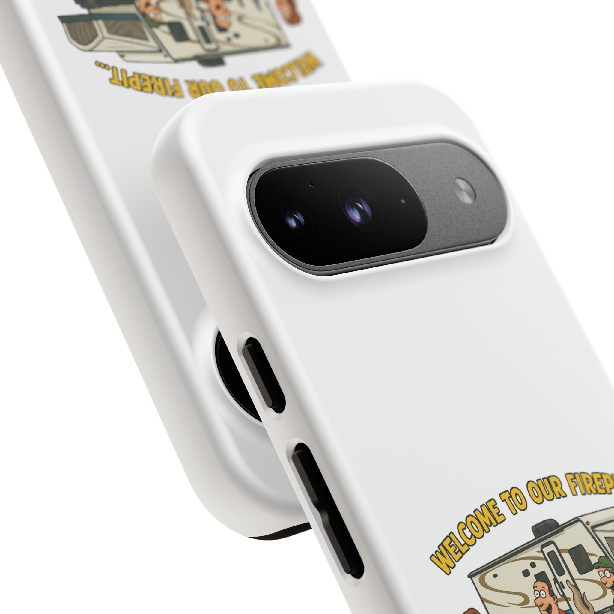 Camping Phone Case - Welcome to Our Firepit - Outdoor Gear, Gift for Campers, Adventure Accessory, Fun Camping Decor