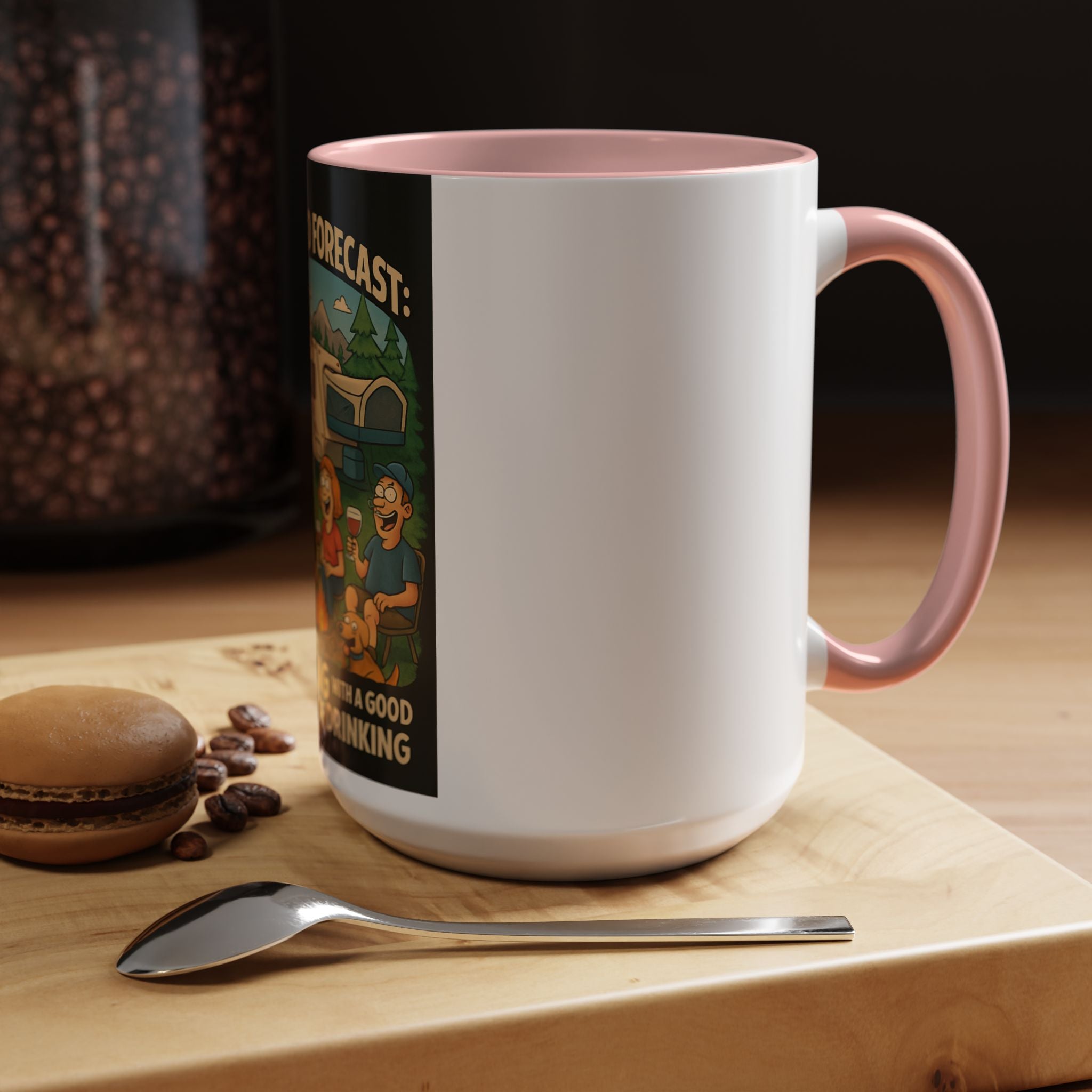 Camping Forecast Coffee Mug | Outdoor Adventure Gift | Funny Camper Mug | Gift for Campers | Camping Enthusiast Decor
