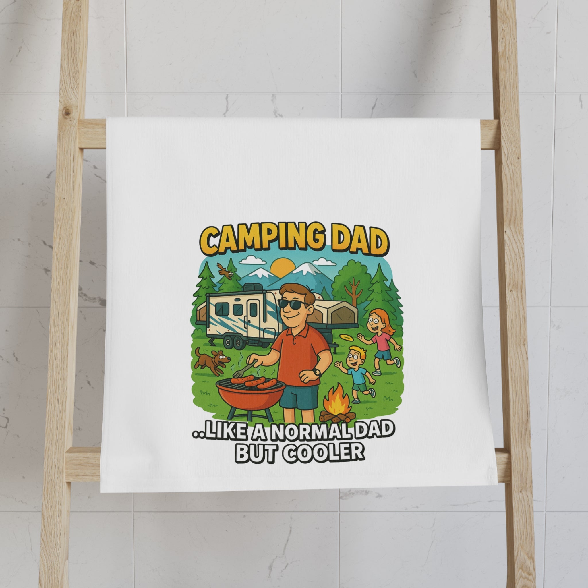 Camping Dad Hand Towel - Perfect Gift for Outdoor Enthusiasts