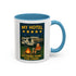 Camping-Themed Accent Coffee Mug | Perfect for RV Lovers, Campers, Travelers, Cozy Nights, Outdoor Adventures, Unique Gift Ideas