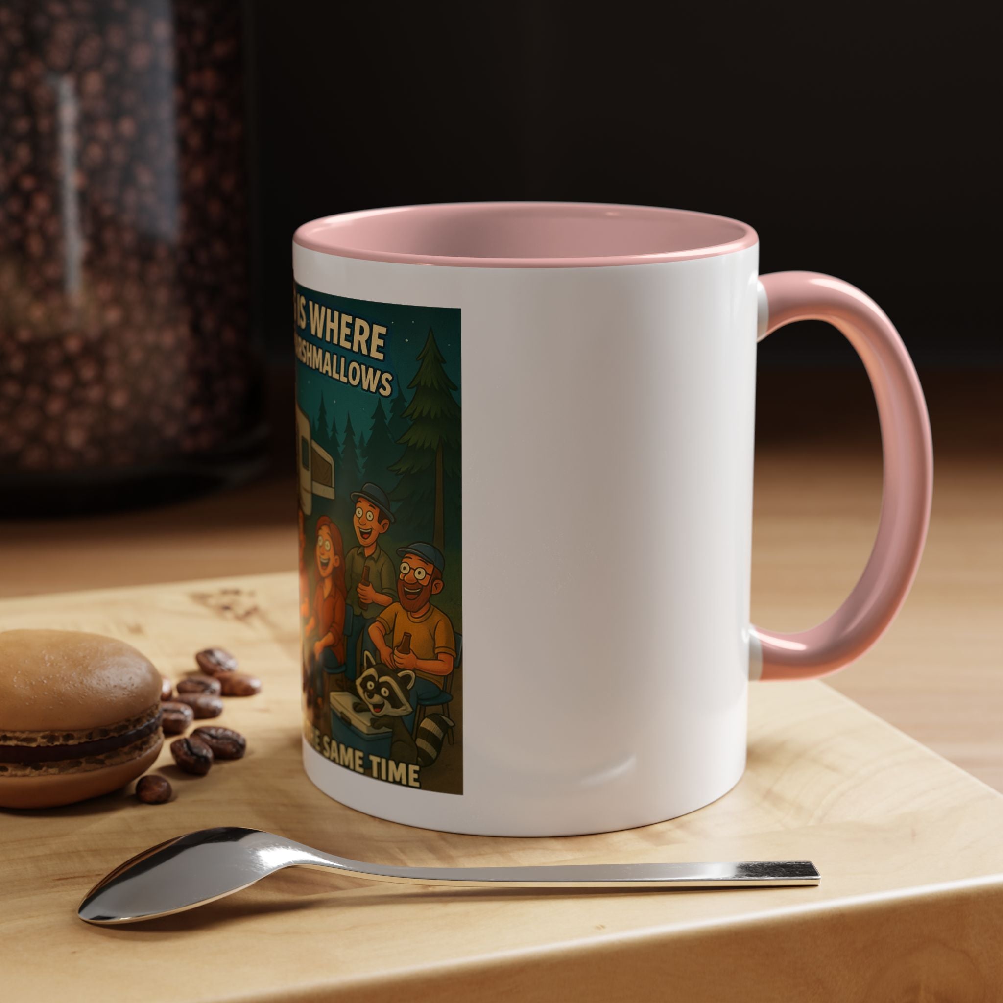 Camping Adventure Coffee Mug, Funny Mug for Campers, Get Toasted at the Same Time, Outdoor Gift, Nature Lover, Camping Decor