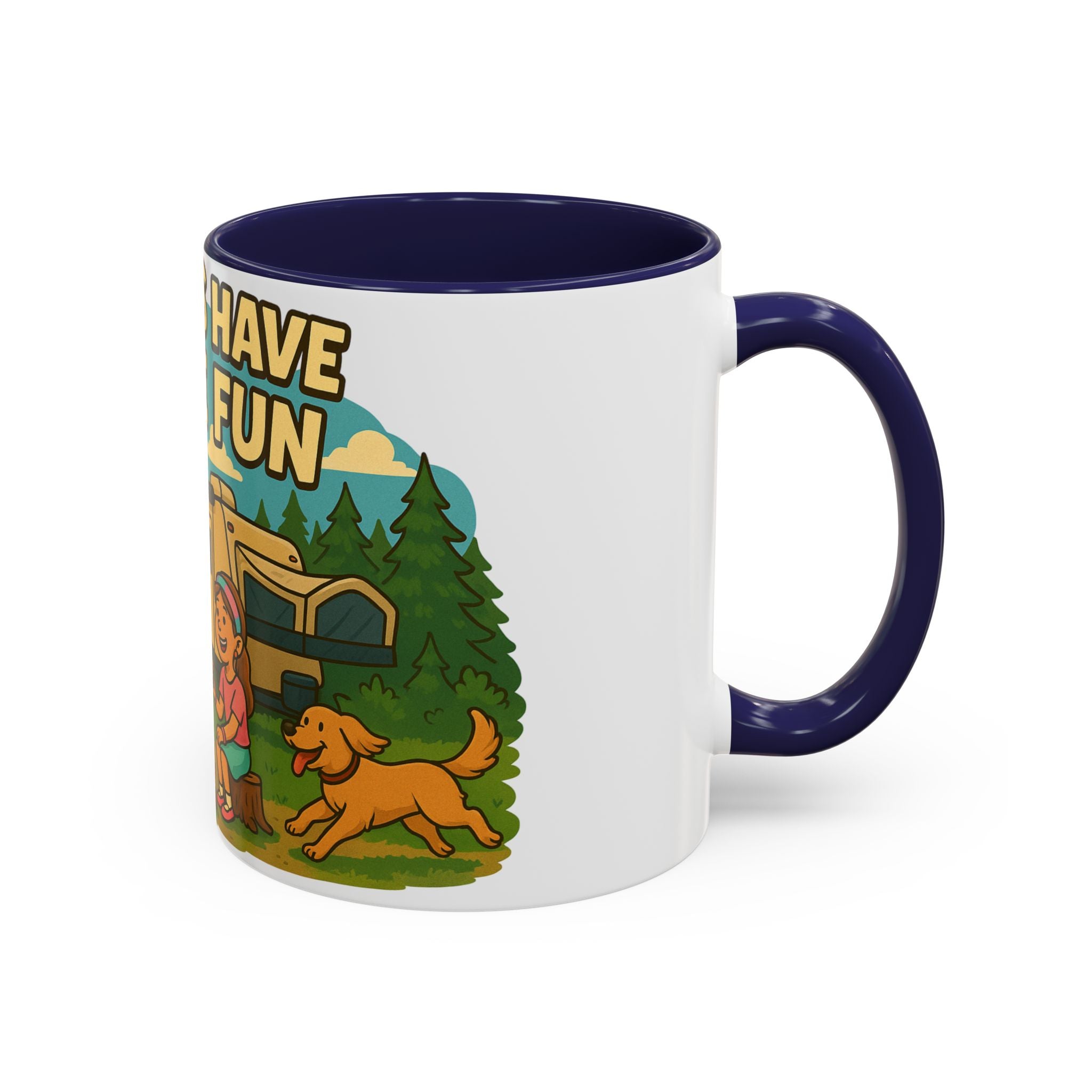 Campfire Adventure Mug - 'Campers Have S'more Fun', Outdoor Coffee Cup for Camping Lovers, Gifts for Nature Enthusiasts, S'mores Jokes