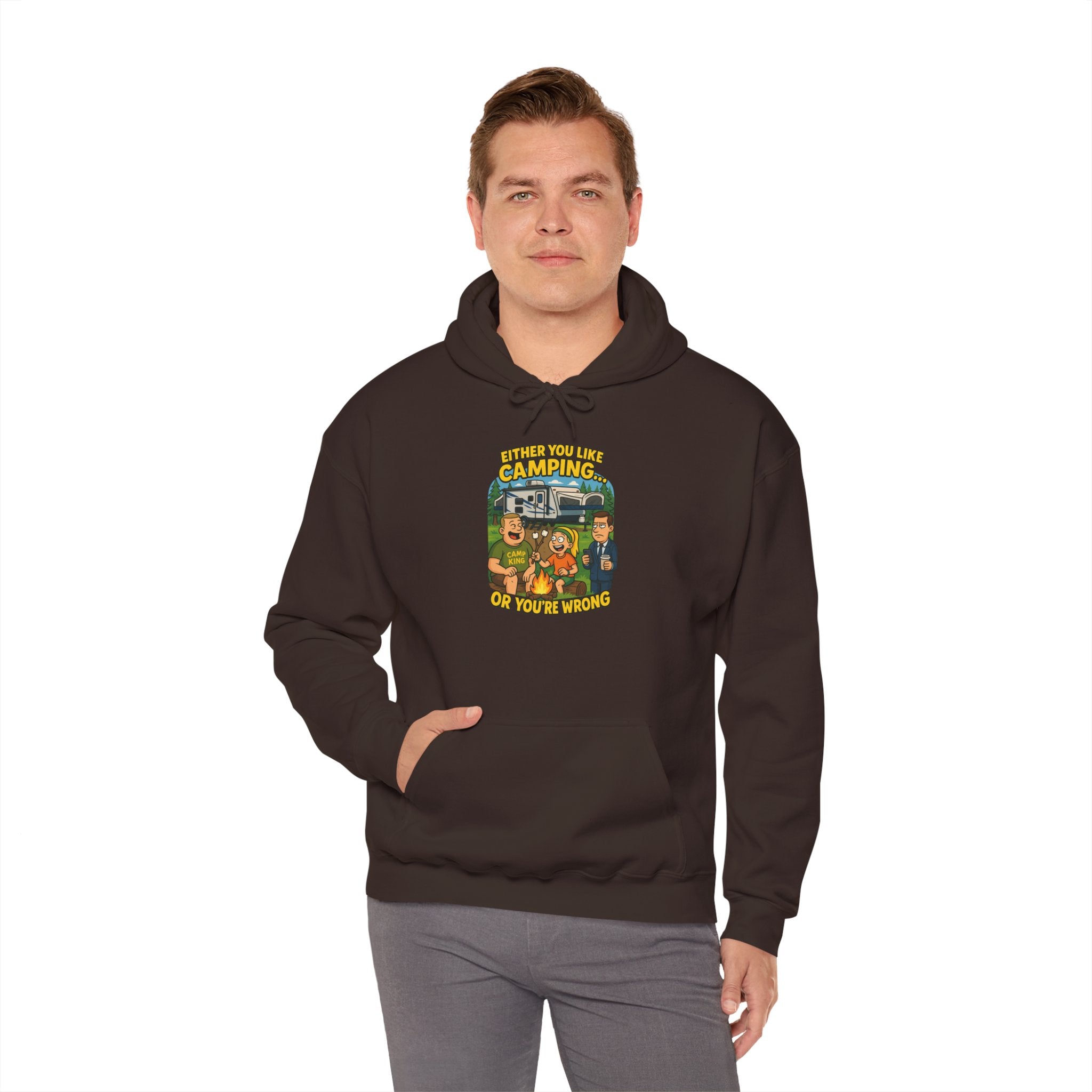 Camping Adventure Unisex Heavy Blend™ Hooded Sweatshirt