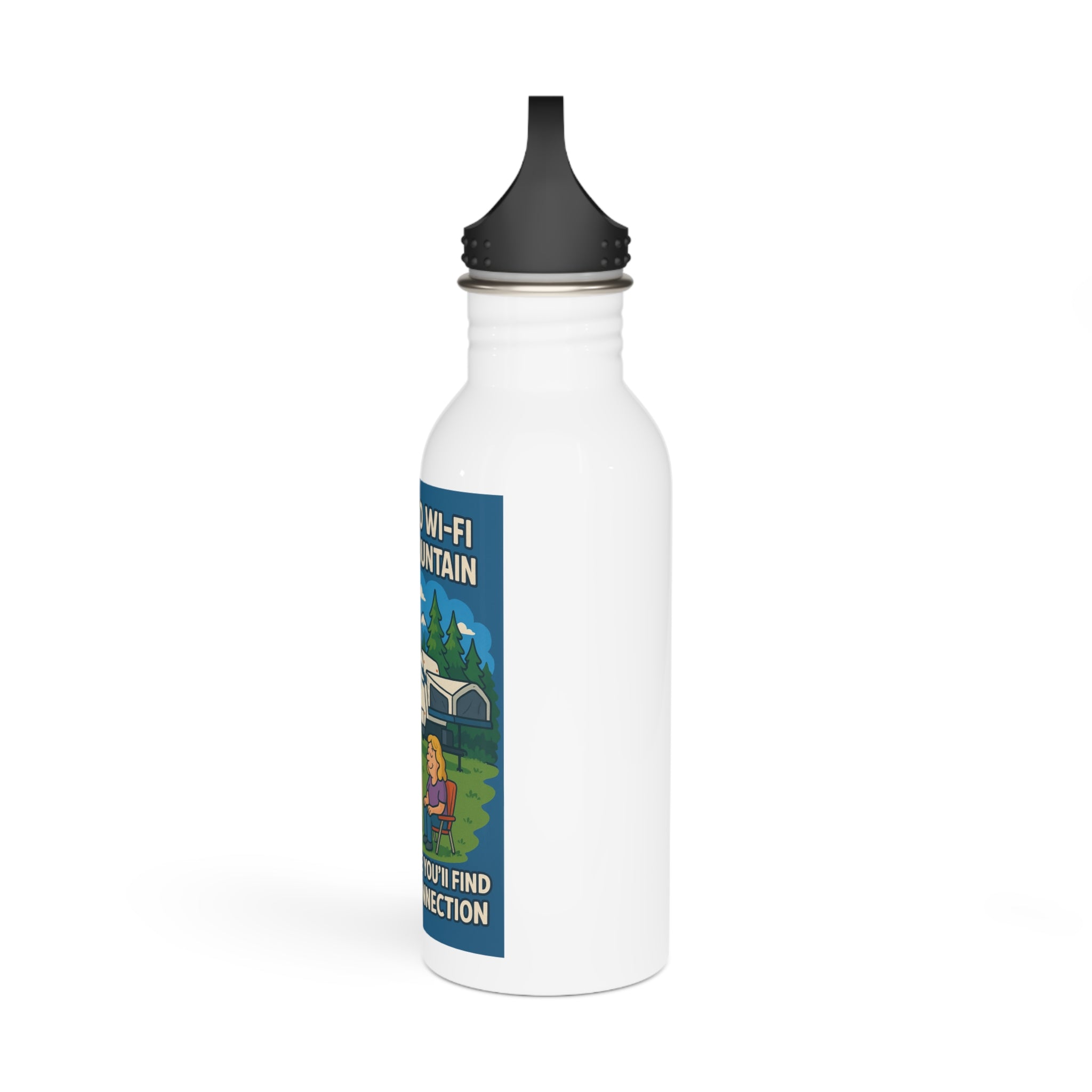 Outdoor Adventure Water Bottle - Camping Gear, Hiking Supplies, Eco-Friendly Drinkware, Portable Flask, Gift for Nature Lovers