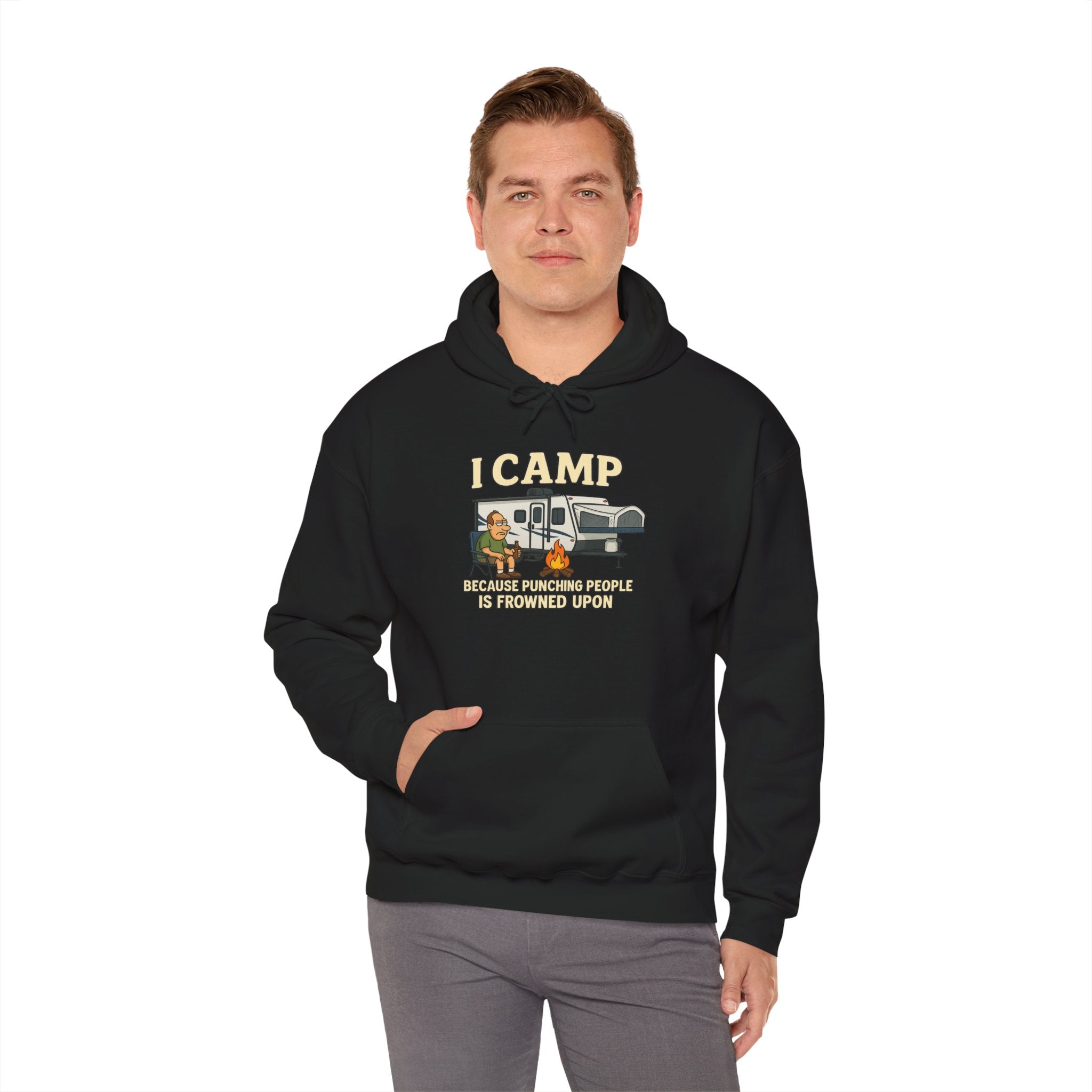 I Camp Unisex Heavy Blend™ Hoodie - Perfect for Outdoor Lovers