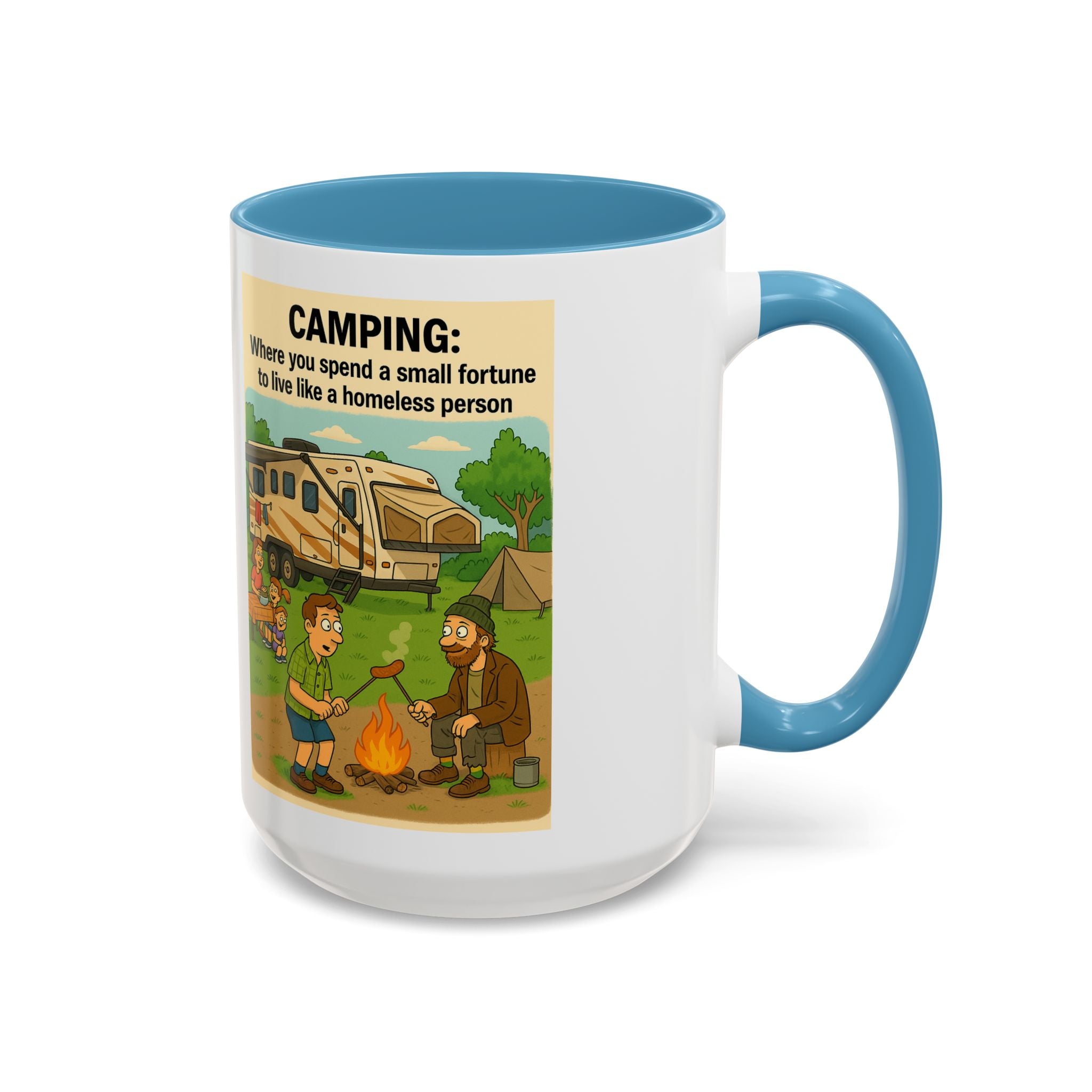 Camping Humor Coffee Mug, Hilarious Campfire Gift, Funny Mug for Outdoors Lovers, Adventure Lover's Coffee Cup, Unique Camping Present