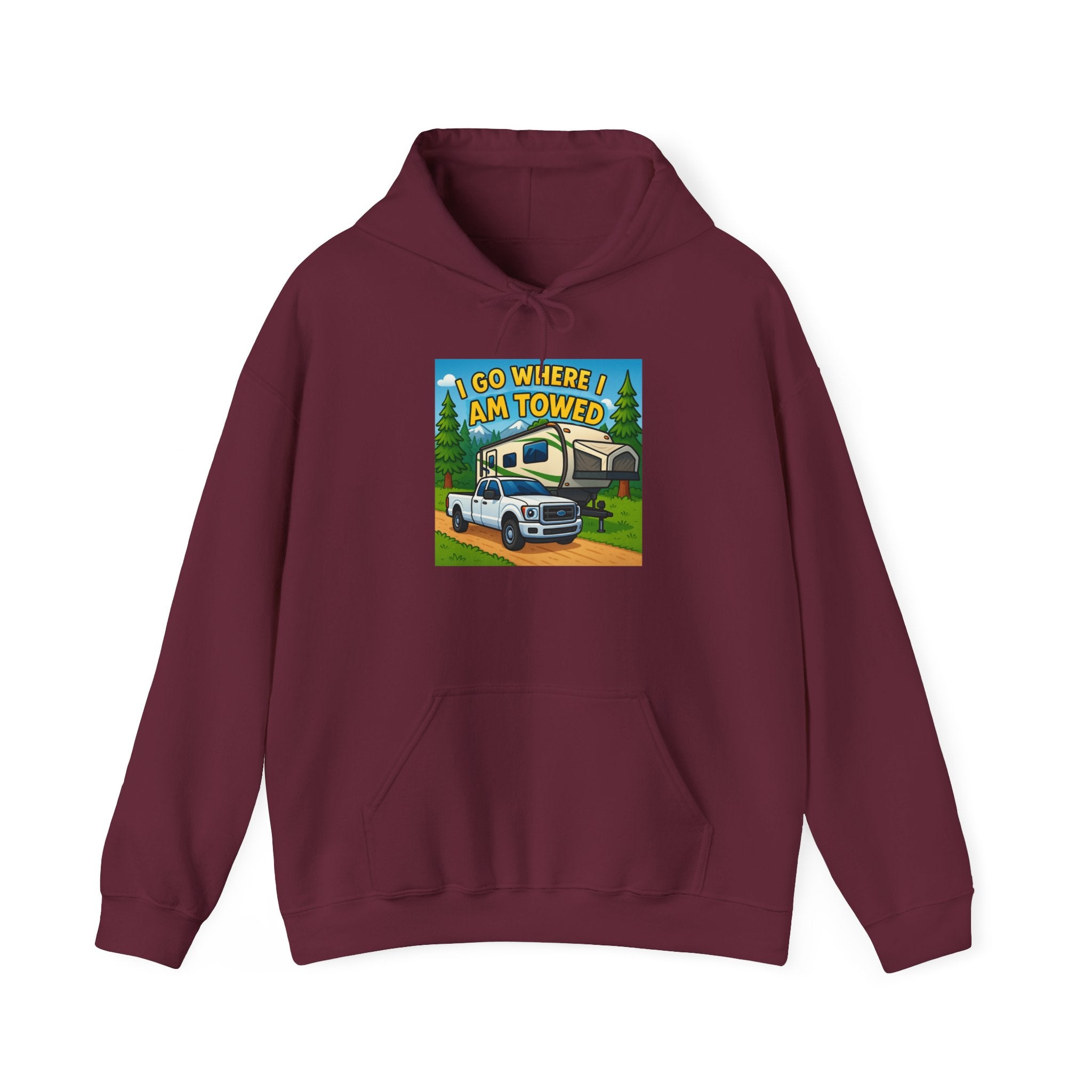 Adventure-Themed Hooded Sweatshirt - Perfect for Travel Enthusiasts, Camper Gifts, Cozy Outings, Outdoor Activities, Road Trip Essentials