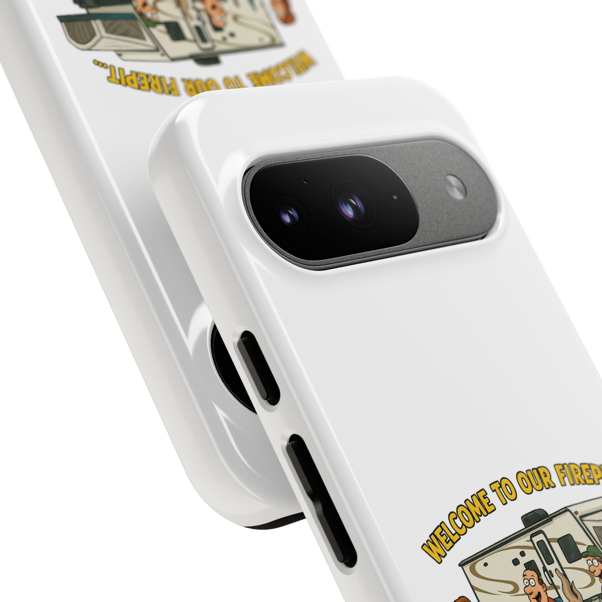 Camping Phone Case - Welcome to Our Firepit - Outdoor Gear, Gift for Campers, Adventure Accessory, Fun Camping Decor