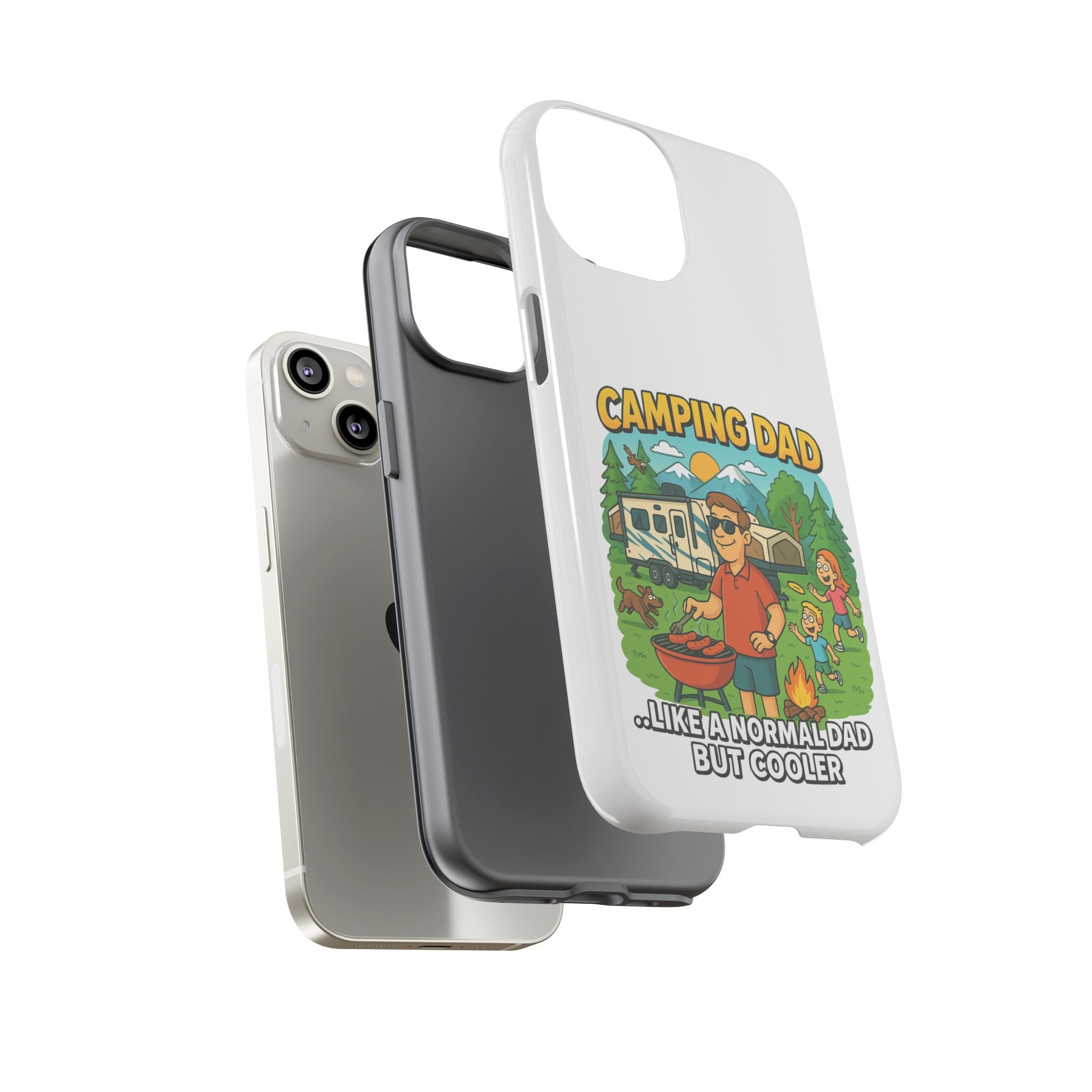 Camping Dad Phone Case - Unique Tough Cover for Outdoor Dads