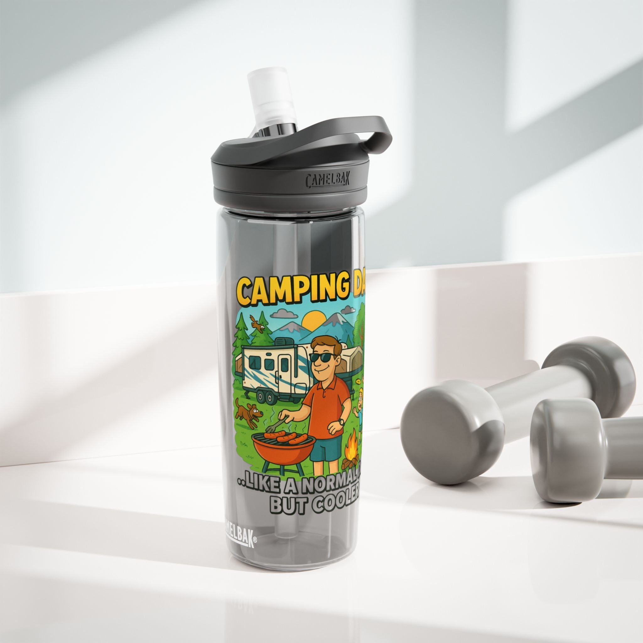 Camping Dad Water Bottle - Eddy® 20oz/25oz