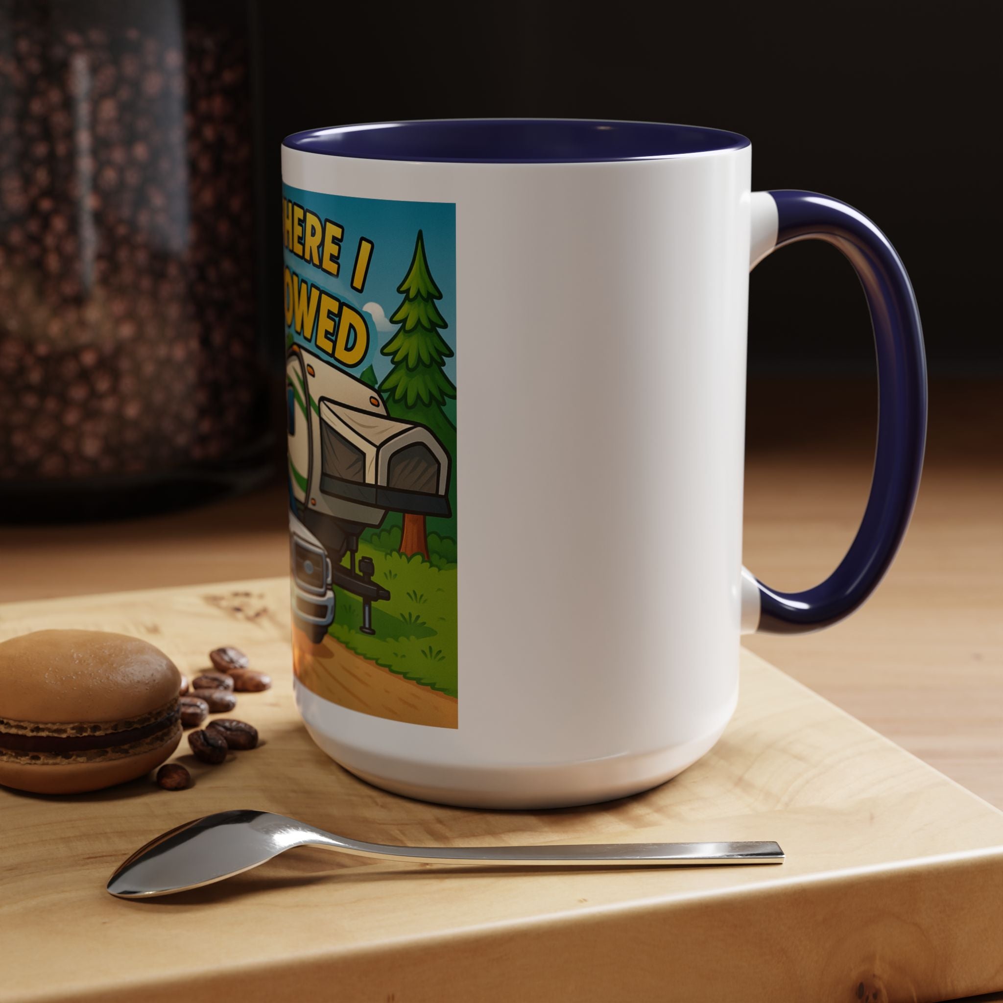 Adventure Camping Coffee Mug, RV Lover Gift, Hiking Mug, Travel Enthusiast Ceramic Cup, Nature Lover Drinkware
