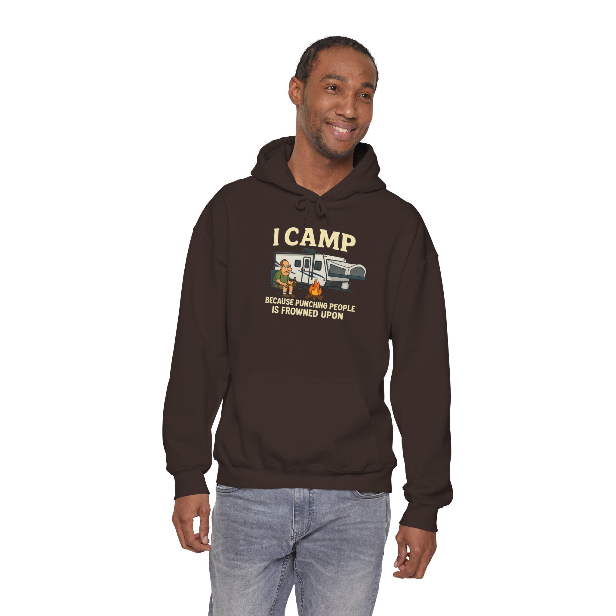 I Camp Unisex Heavy Blend™ Hoodie - Perfect for Outdoor Lovers