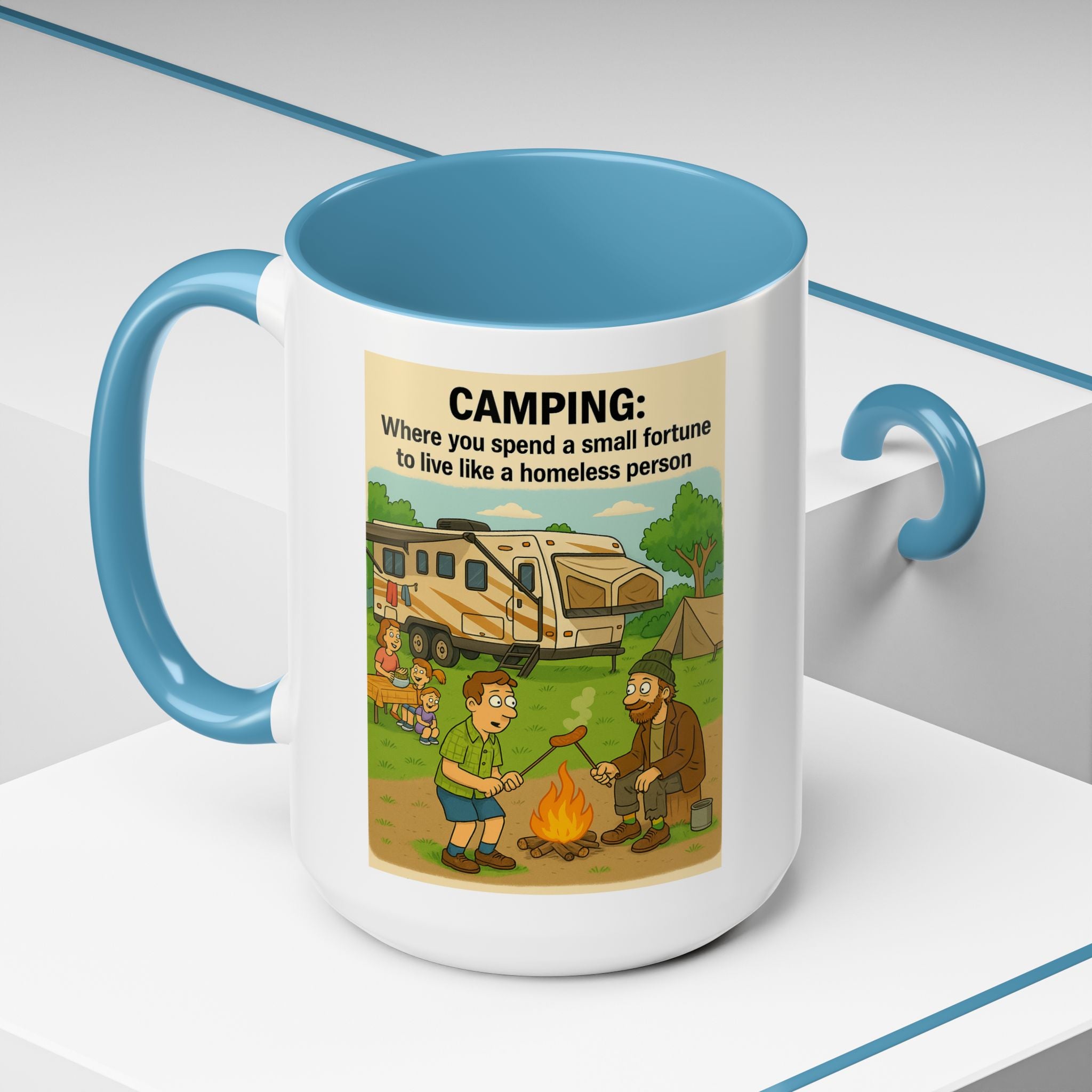 Camping Humor Coffee Mug, Hilarious Campfire Gift, Funny Mug for Outdoors Lovers, Adventure Lover's Coffee Cup, Unique Camping Present