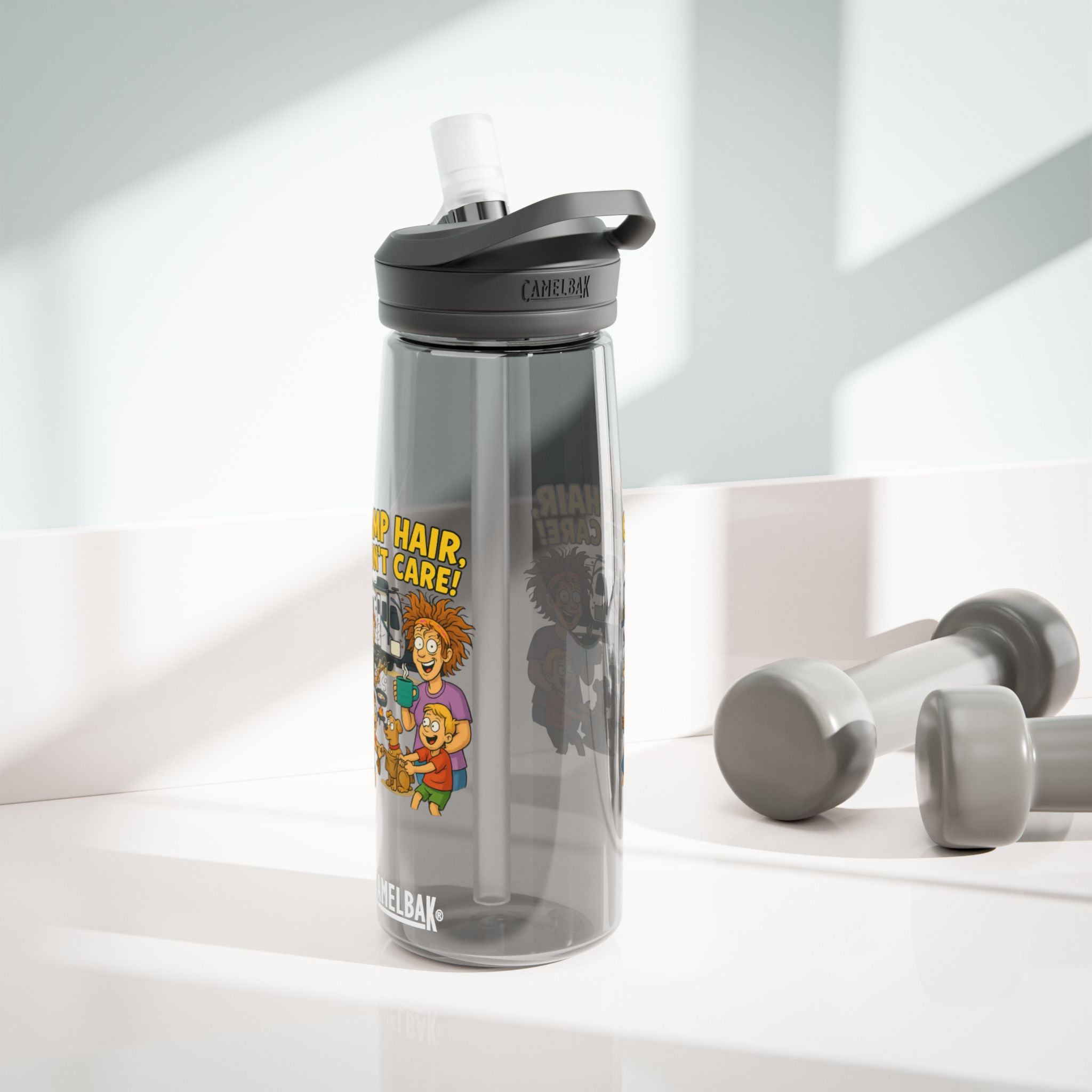 Fun Cartoon Water Bottle, BPA-Free Flask for Outdoor Adventures, Gift for Kids, Hydro Flask for Campers, Ideal for Travel & Exercise
