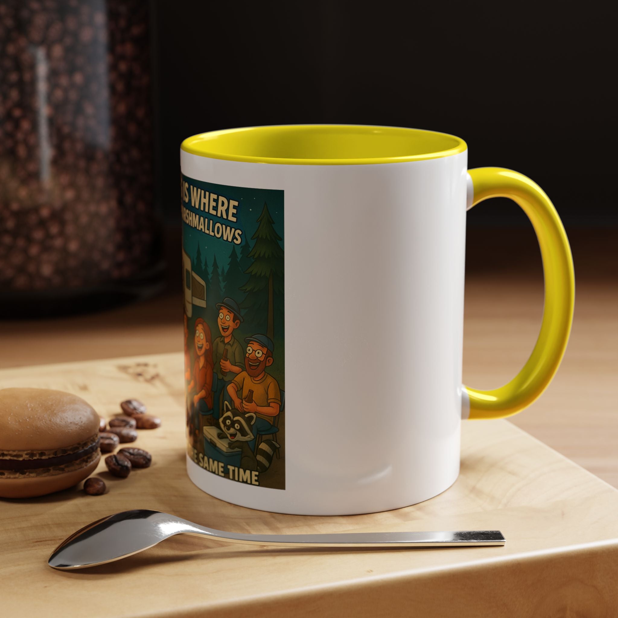 Camping Adventure Coffee Mug, Funny Mug for Campers, Get Toasted at the Same Time, Outdoor Gift, Nature Lover, Camping Decor