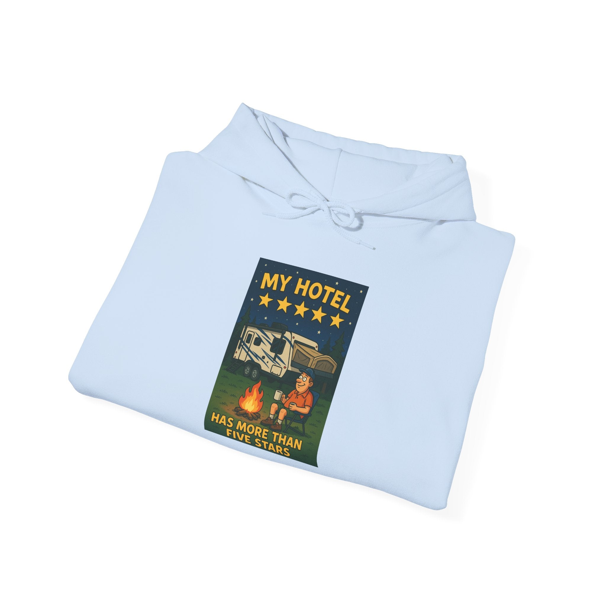 Cozy Camping Hoodie - My Hotel, Outdoor Adventure Apparel, Travel Gift, Nature Lovers Sweatshirt, Camping Gear